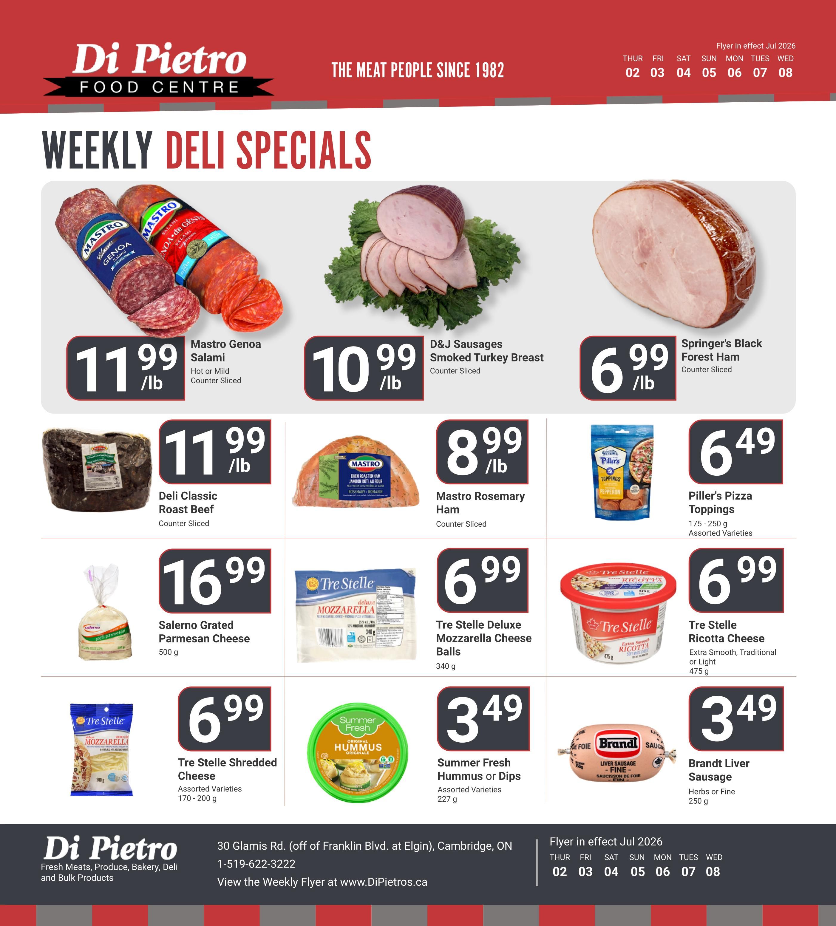 Di Pietro Food Centre Flyer July 2 to 8