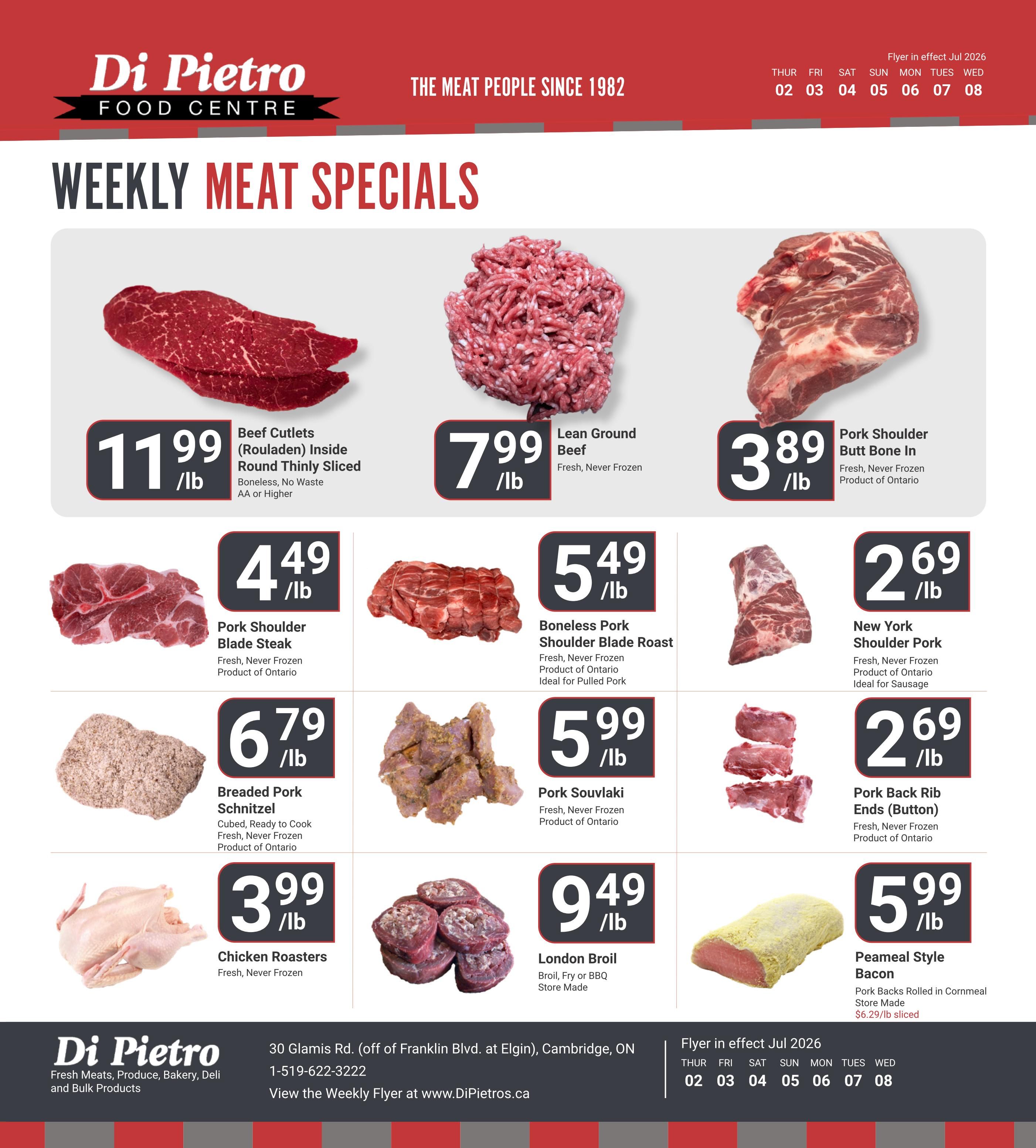 Di Pietro Food Centre Flyer July 2 to 8