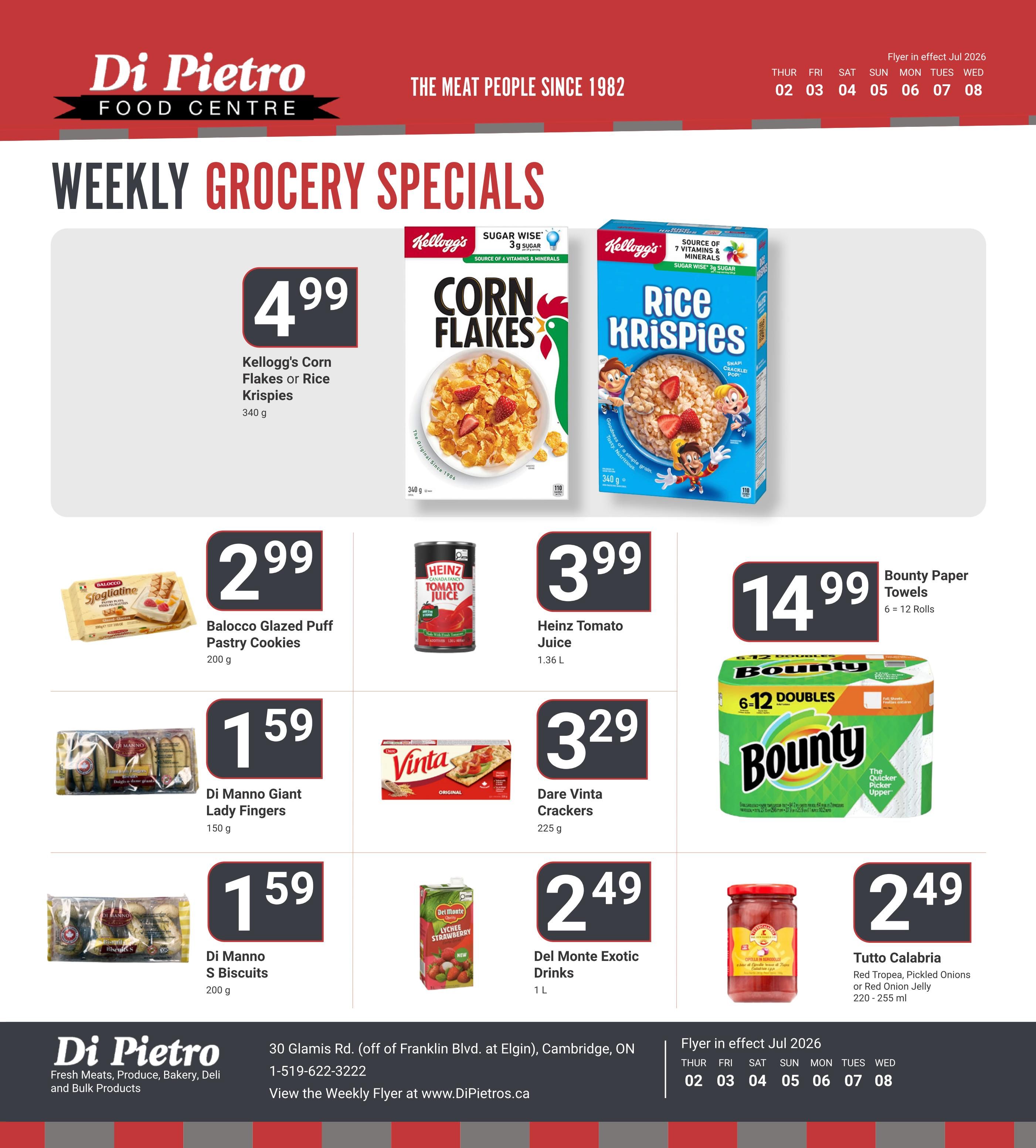 Di Pietro Food Centre Flyer July 2 to 8