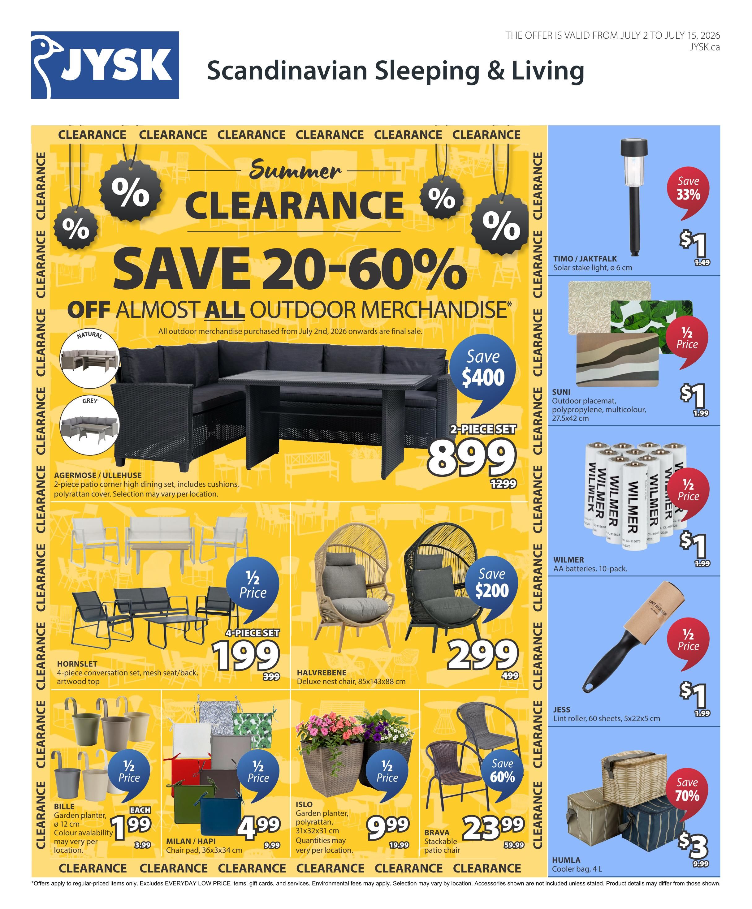 JYSK Flyer July 2 to 15