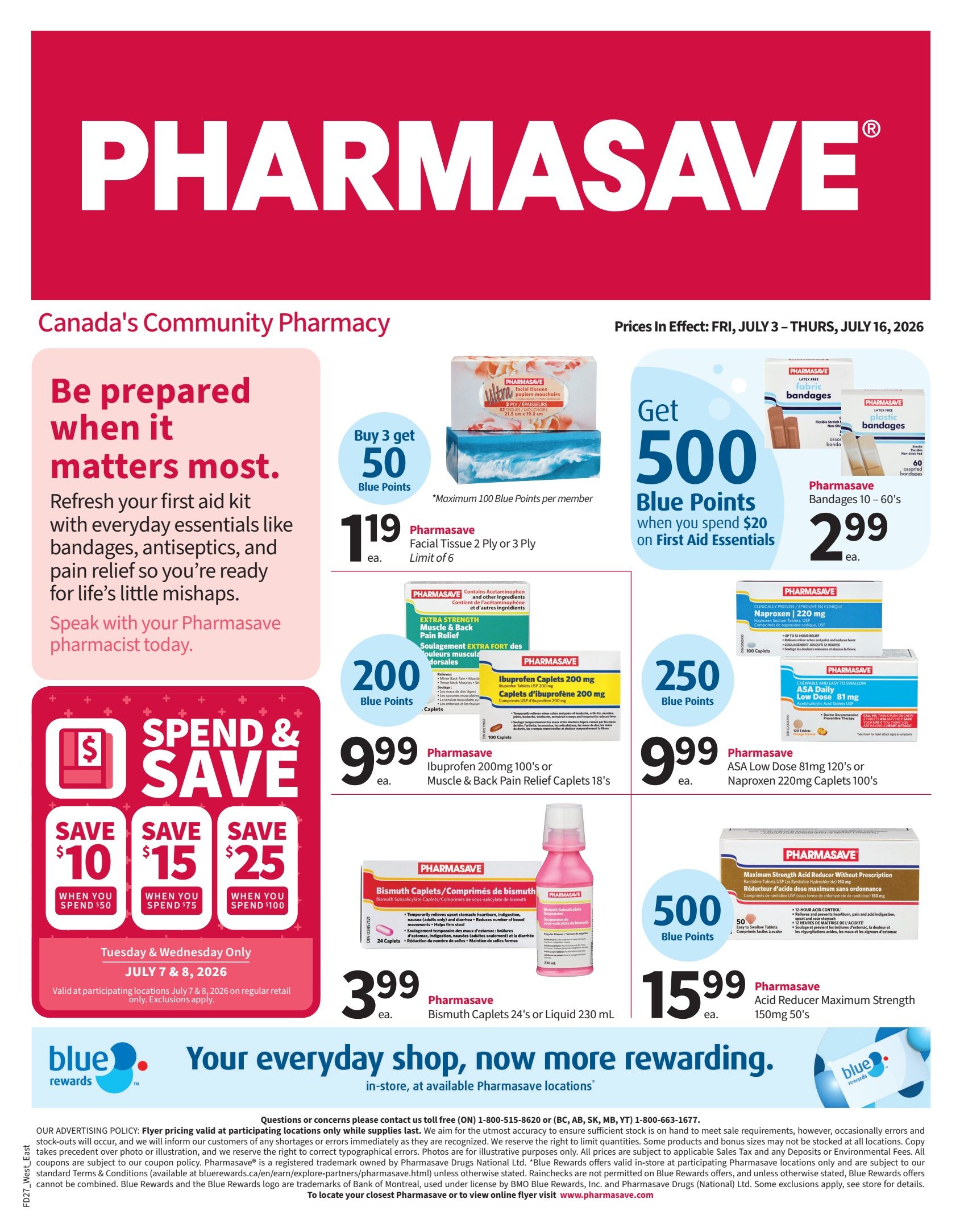 Pharmasave (Atlantic, ON, West) Flyer July 3 to 16