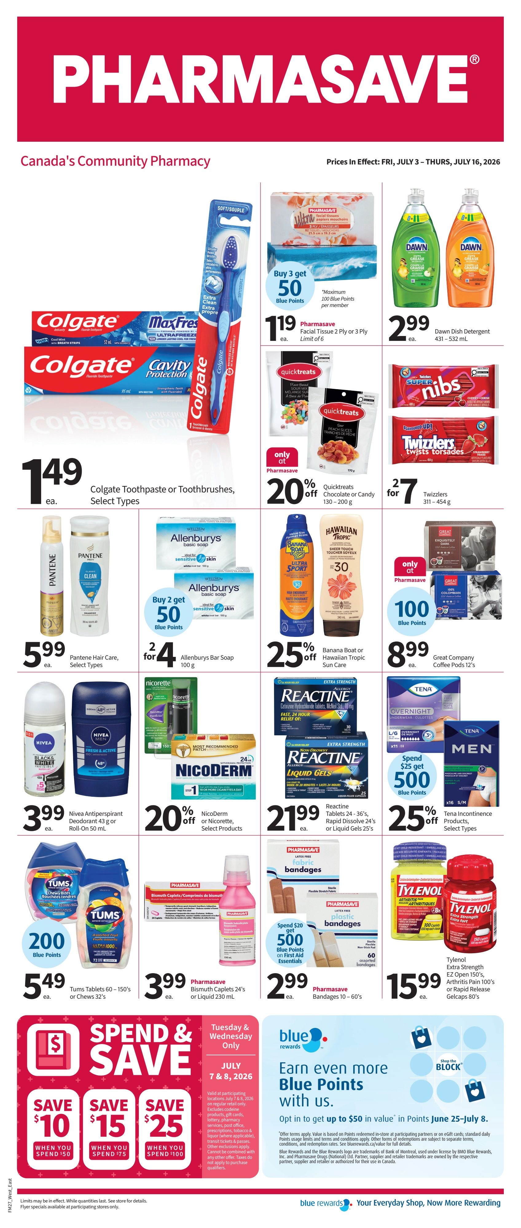 Pharmasave (ON & West) Flyer July 3 to 16