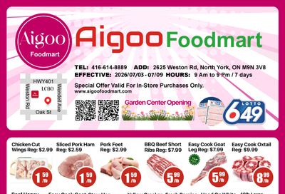 Aigoo Foodmart Flyer July 3 to 9