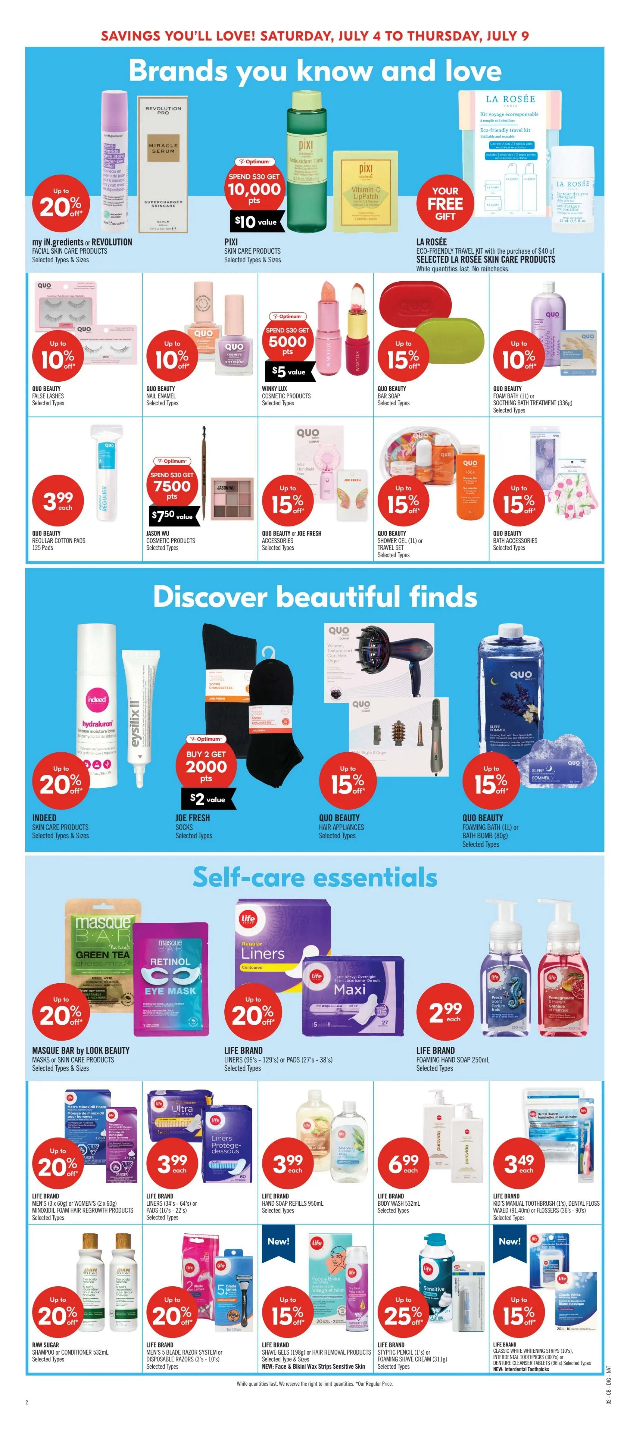Shoppers Drug Mart (ON) Flyer July 4 to 9