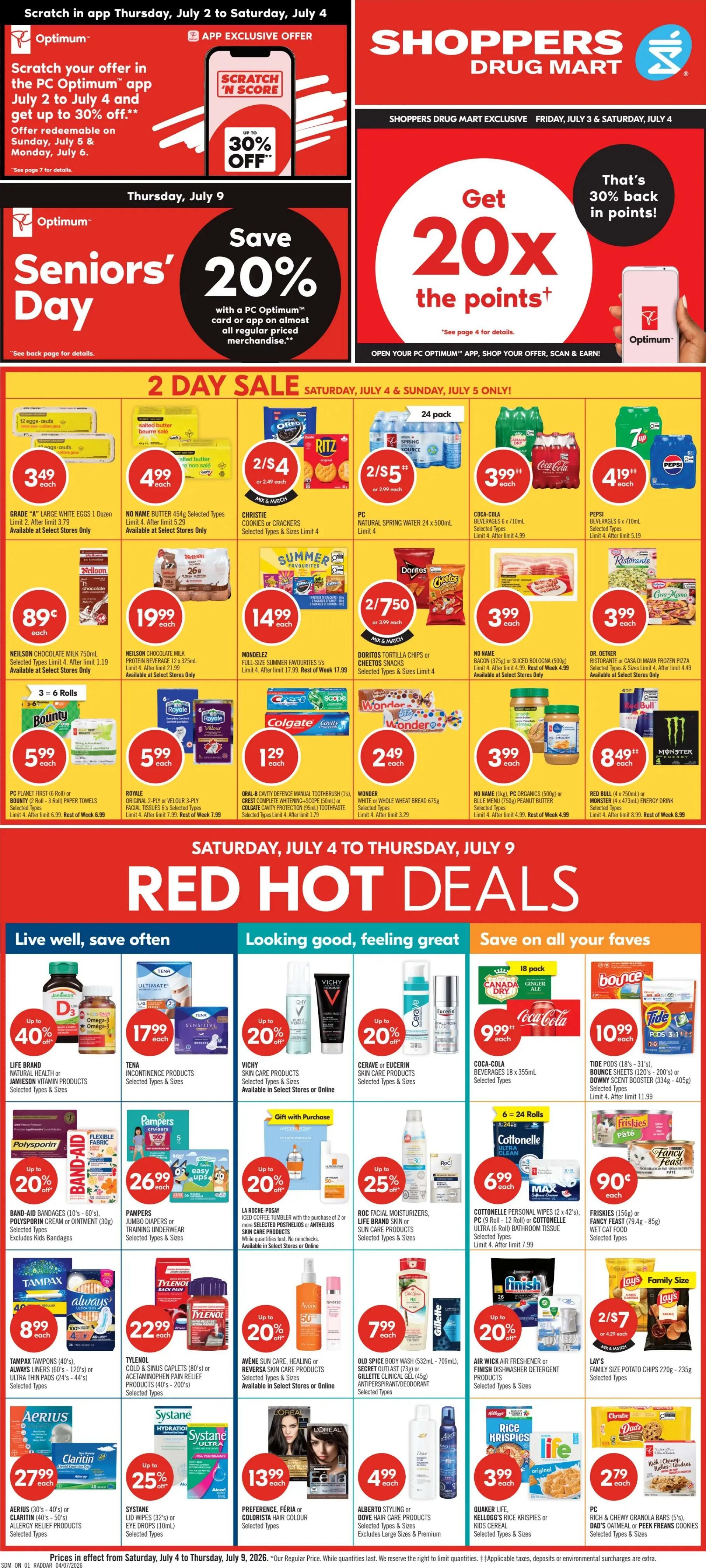 Shoppers Drug Mart (ON) Flyer July 4 to 9
