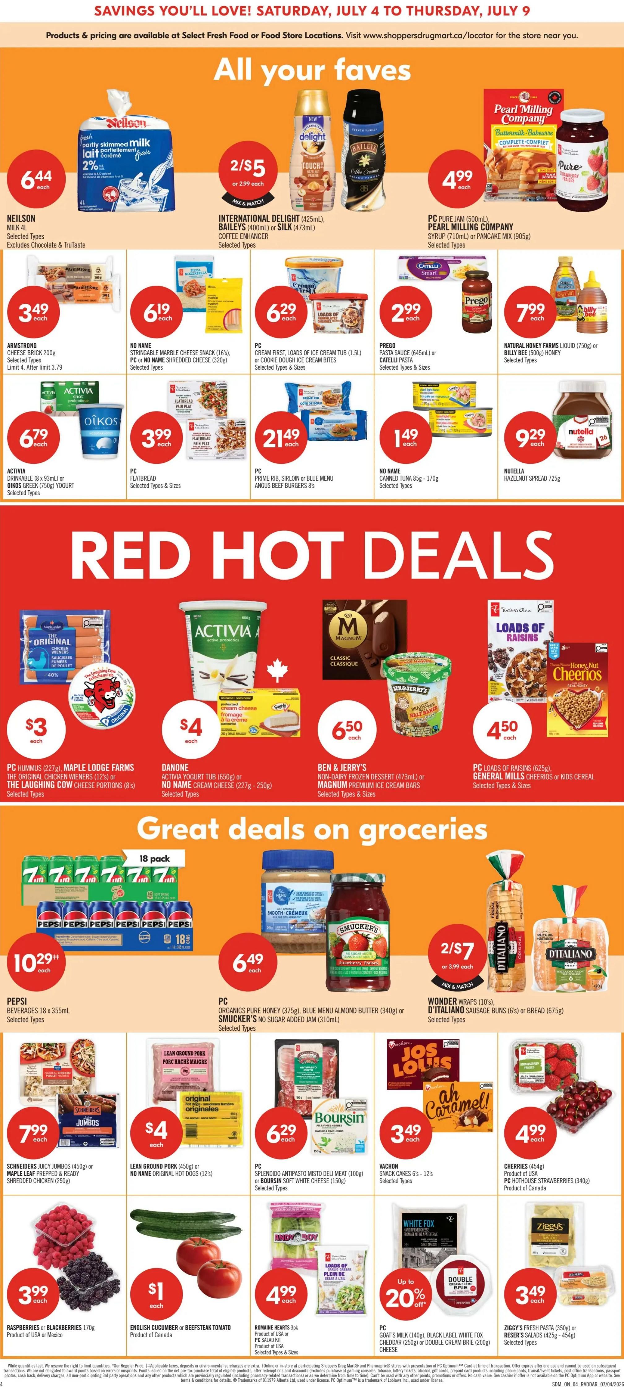 Shoppers Drug Mart (ON) Flyer July 4 to 9