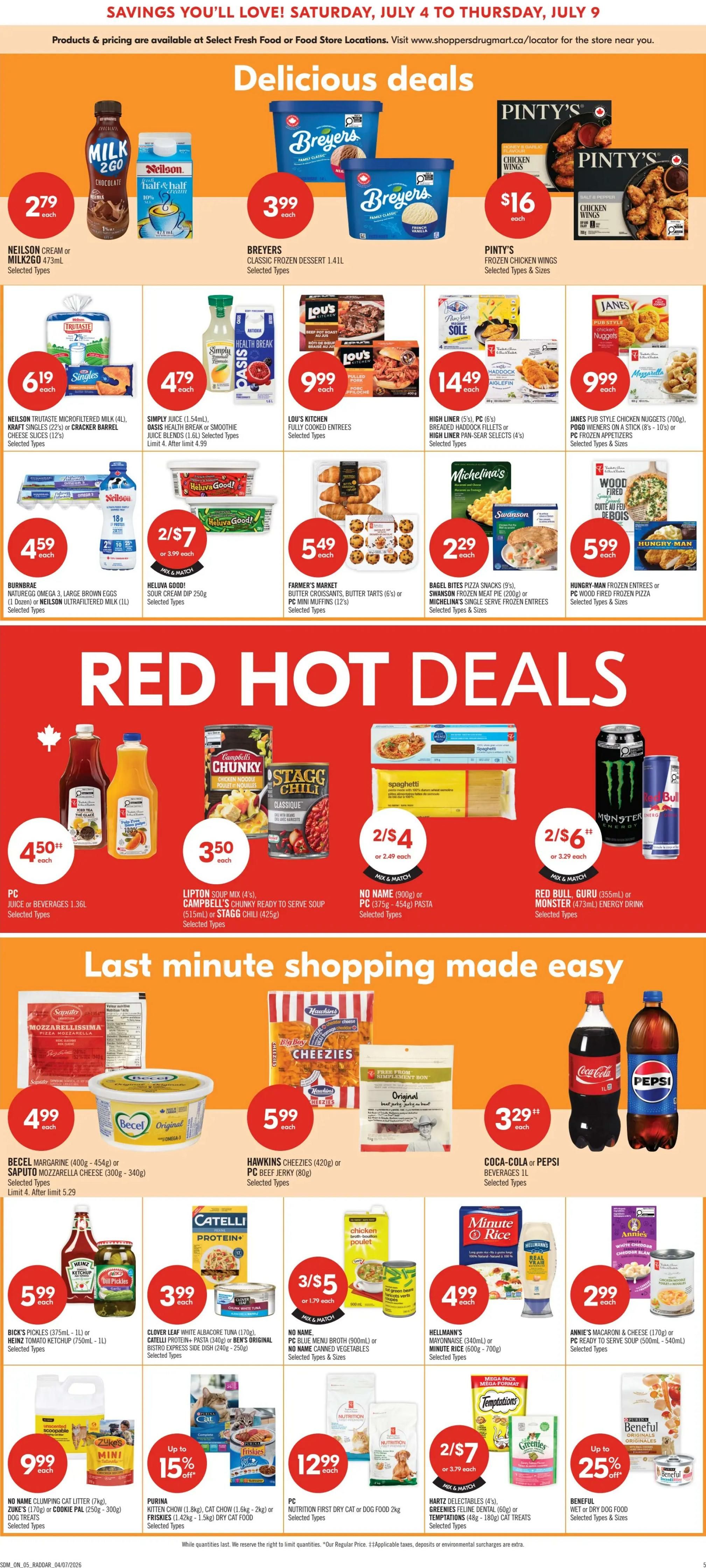 Shoppers Drug Mart (ON) Flyer July 4 to 9
