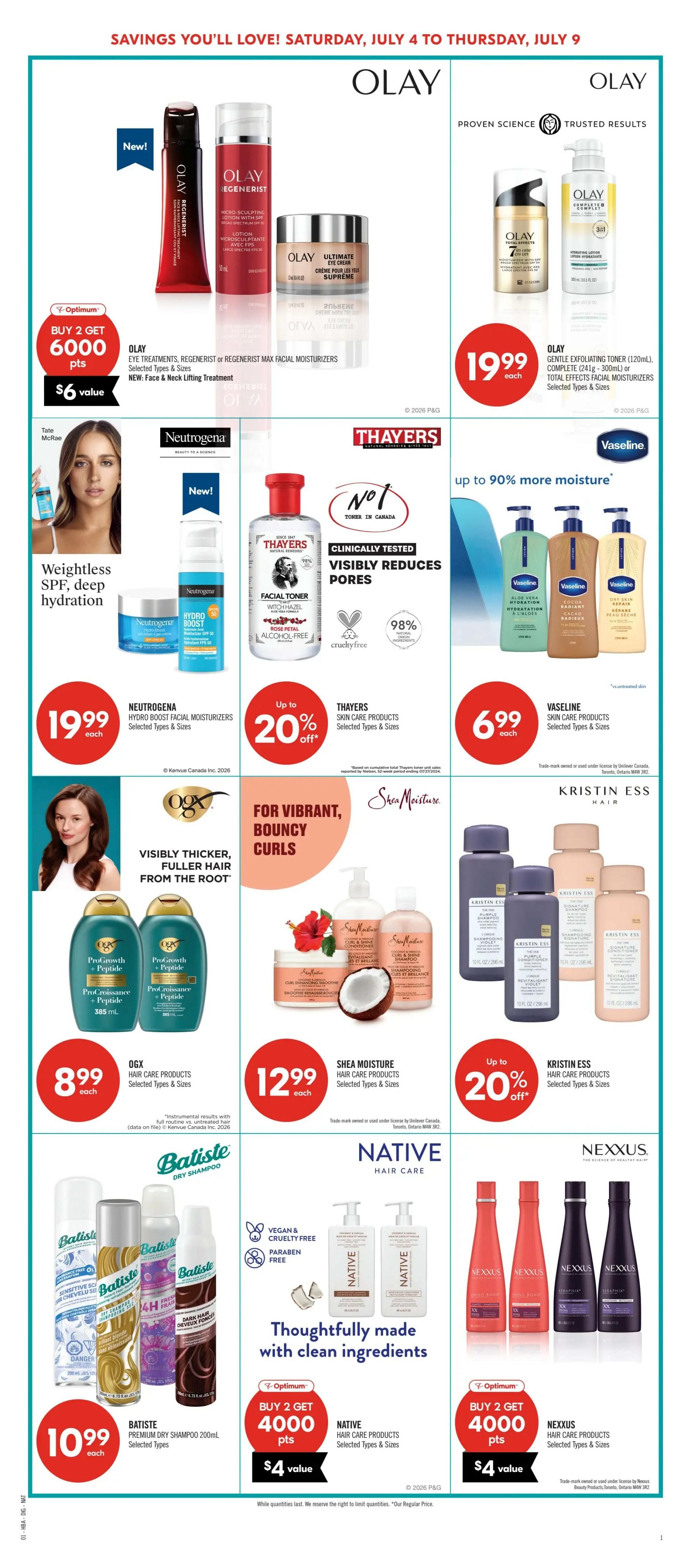 Shoppers Drug Mart (ON) Flyer July 4 to 9