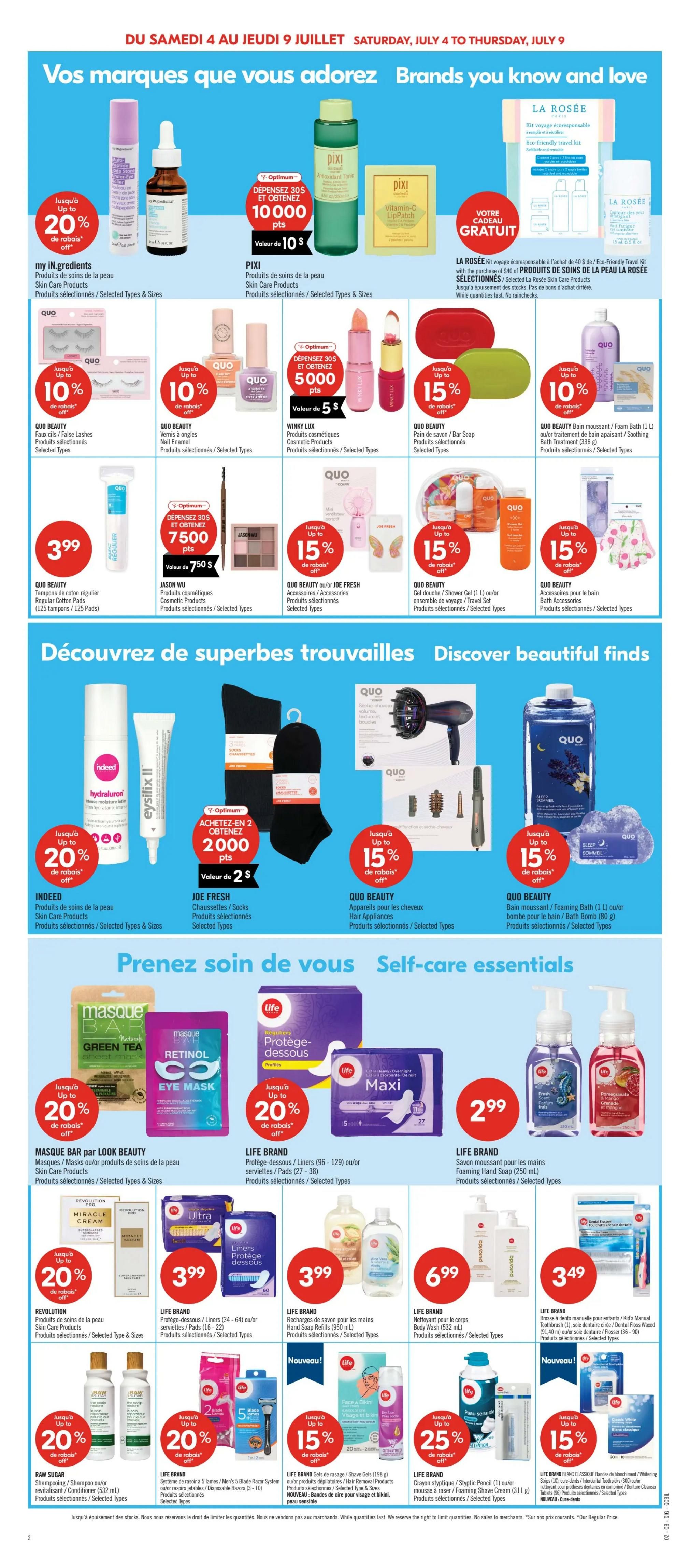 Pharmaprix Flyer July 4 to 9