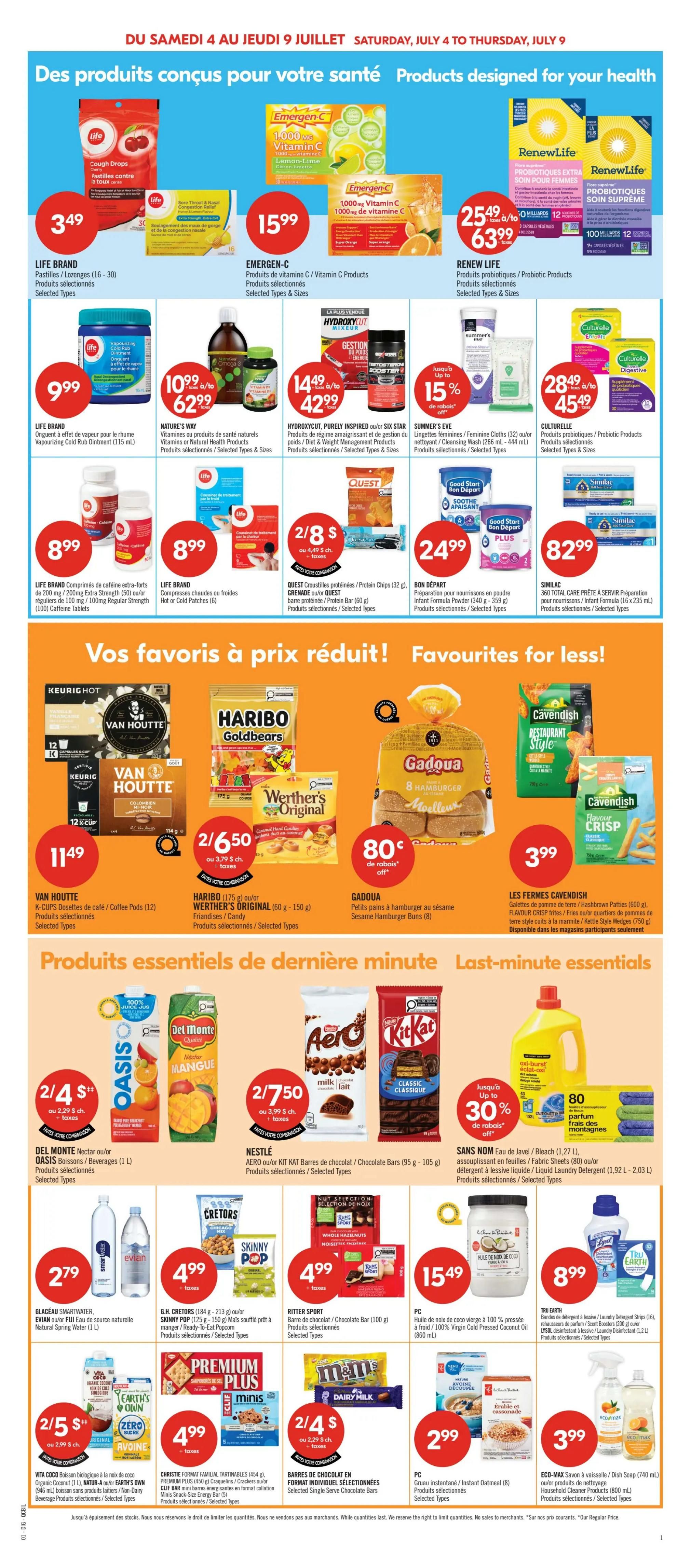 Pharmaprix Flyer July 4 to 9