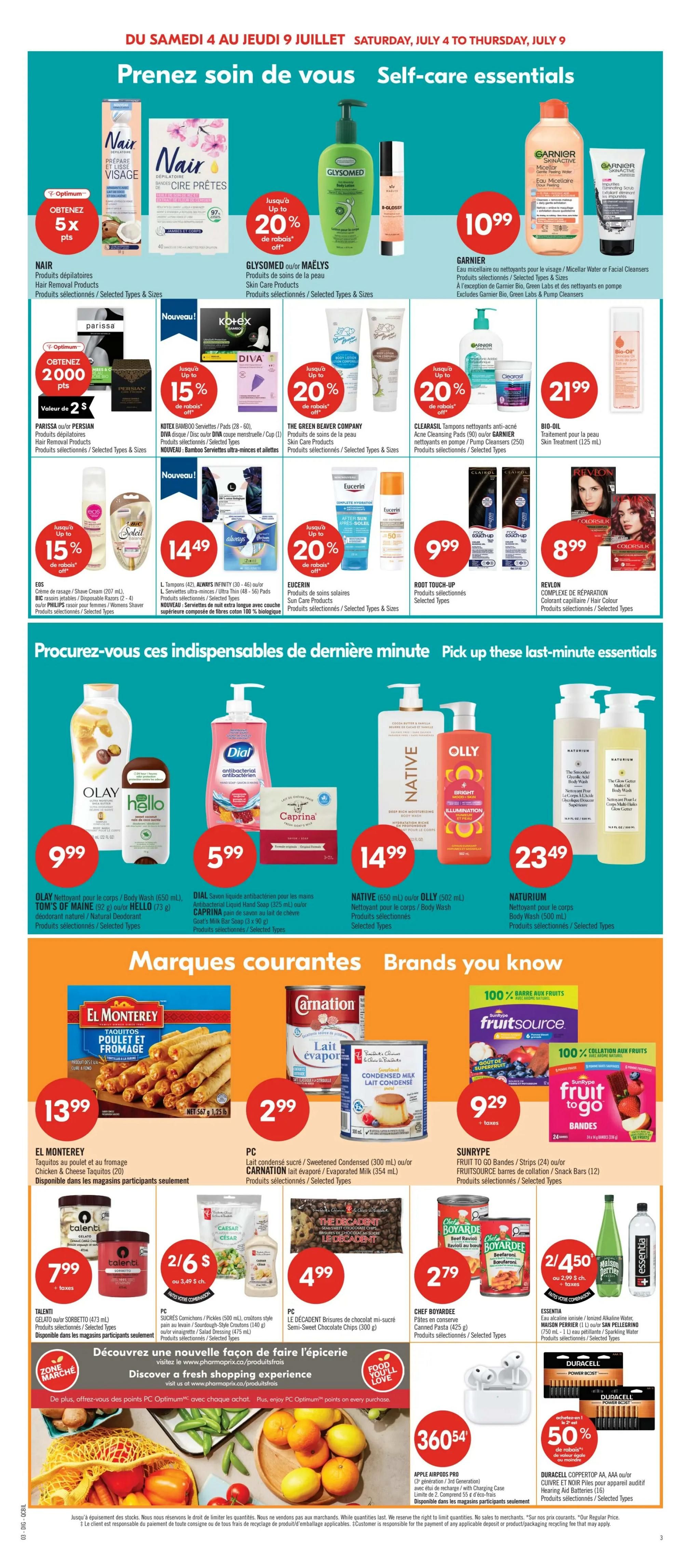 Pharmaprix Flyer July 4 to 9