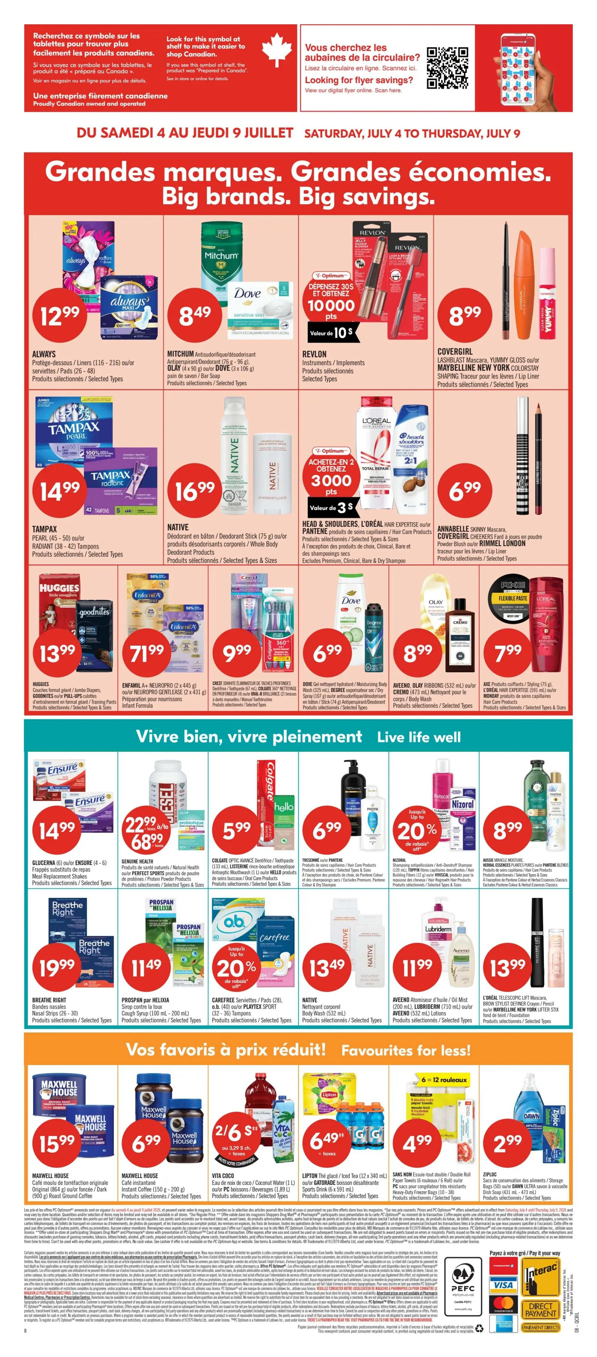 Pharmaprix Flyer July 4 to 9