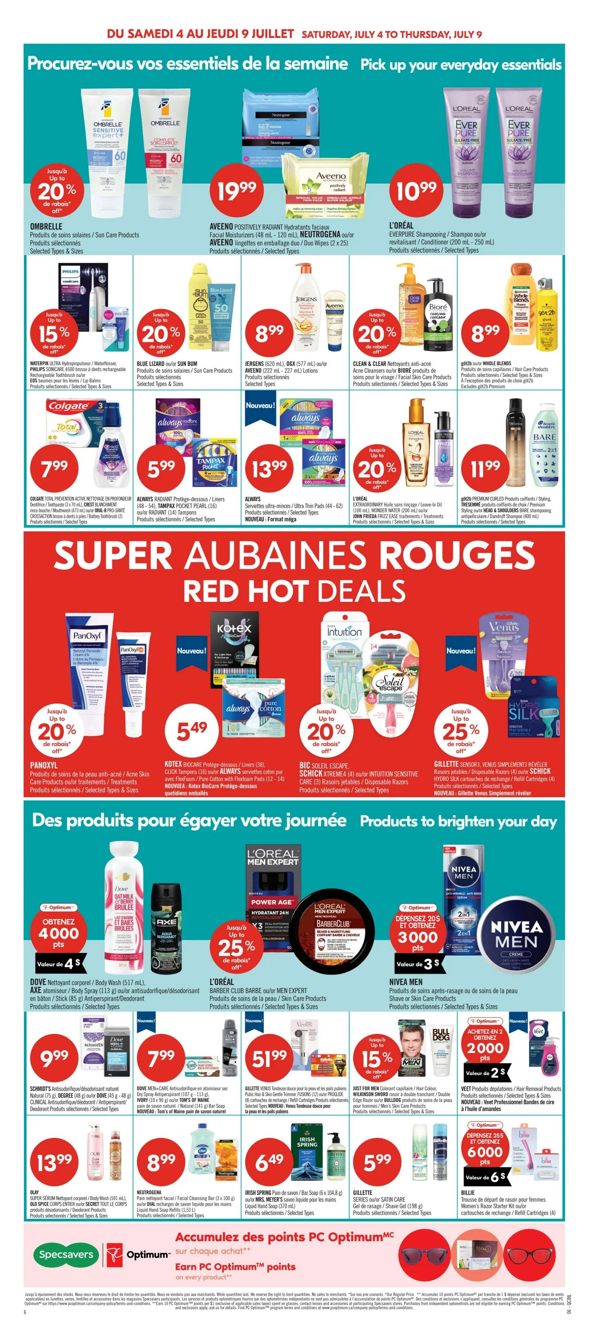 Pharmaprix Flyer July 4 to 9