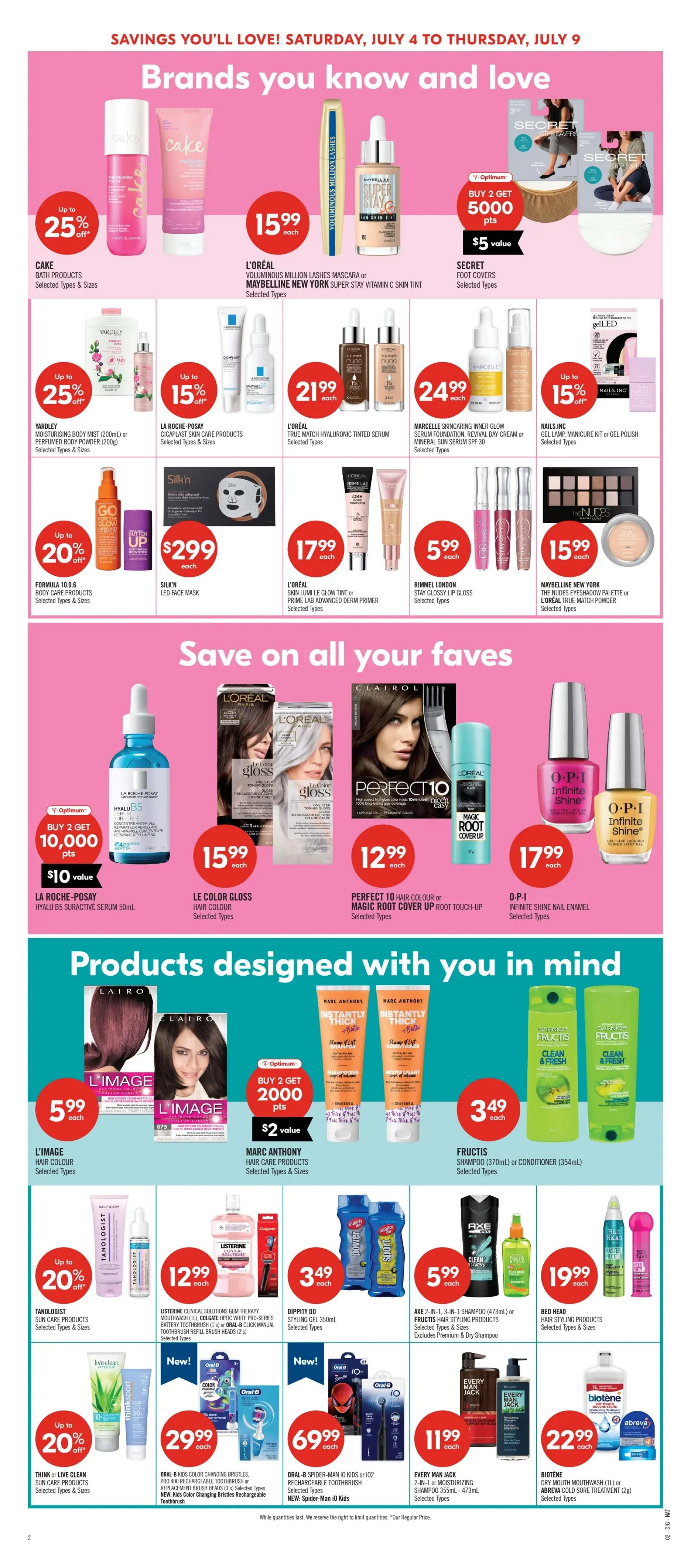 Shoppers Drug Mart (West) Flyer July 4 to 9