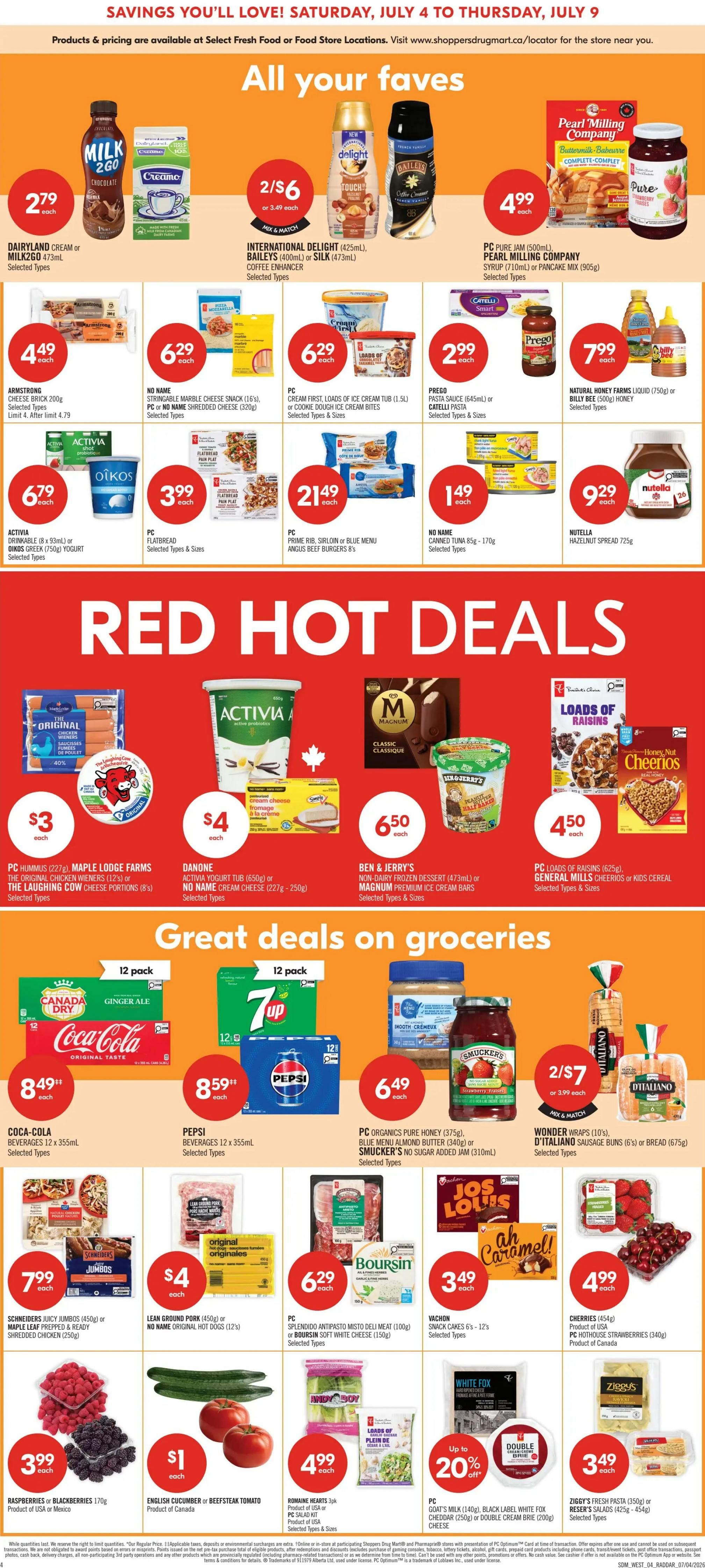 Shoppers Drug Mart (West) Flyer July 4 to 9