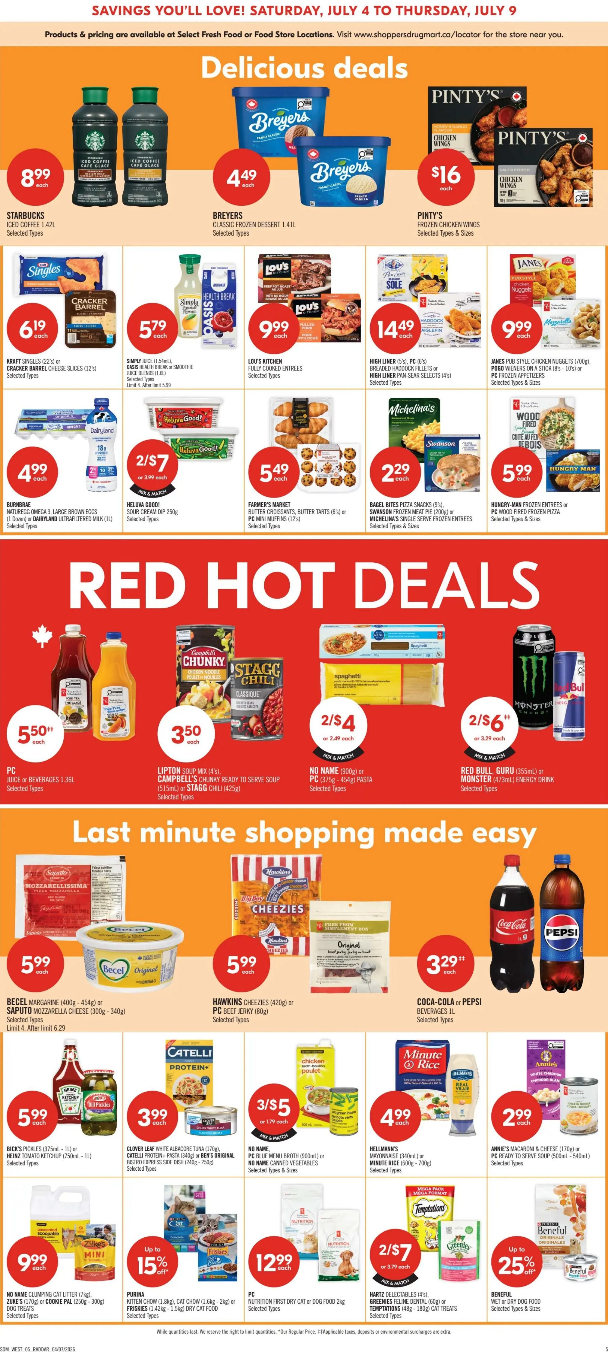 Shoppers Drug Mart (West) Flyer July 4 to 9