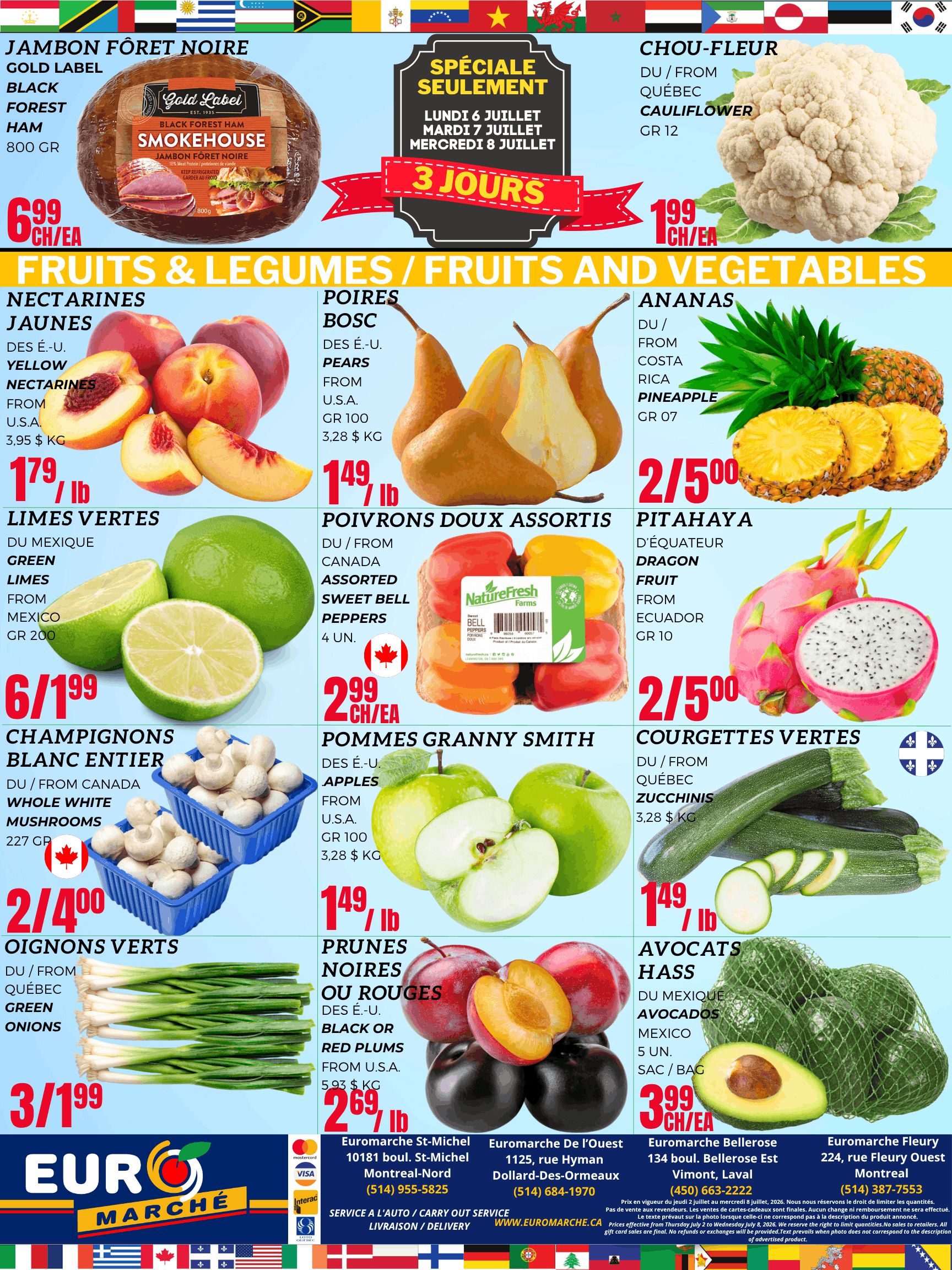 Euro Marche Flyer July 2 to 8