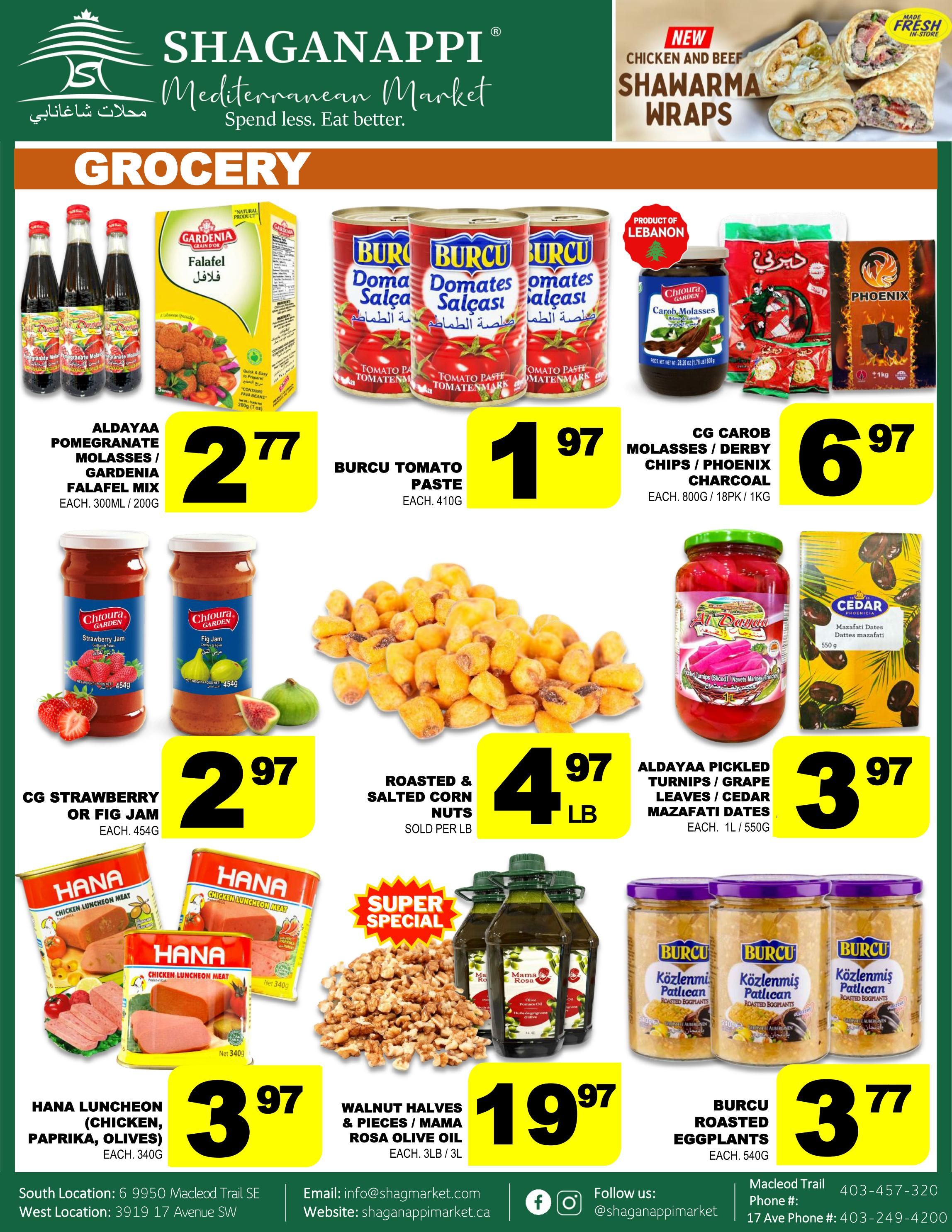 Shaganappi Mediterranean Market Flyer July 2 to 8
