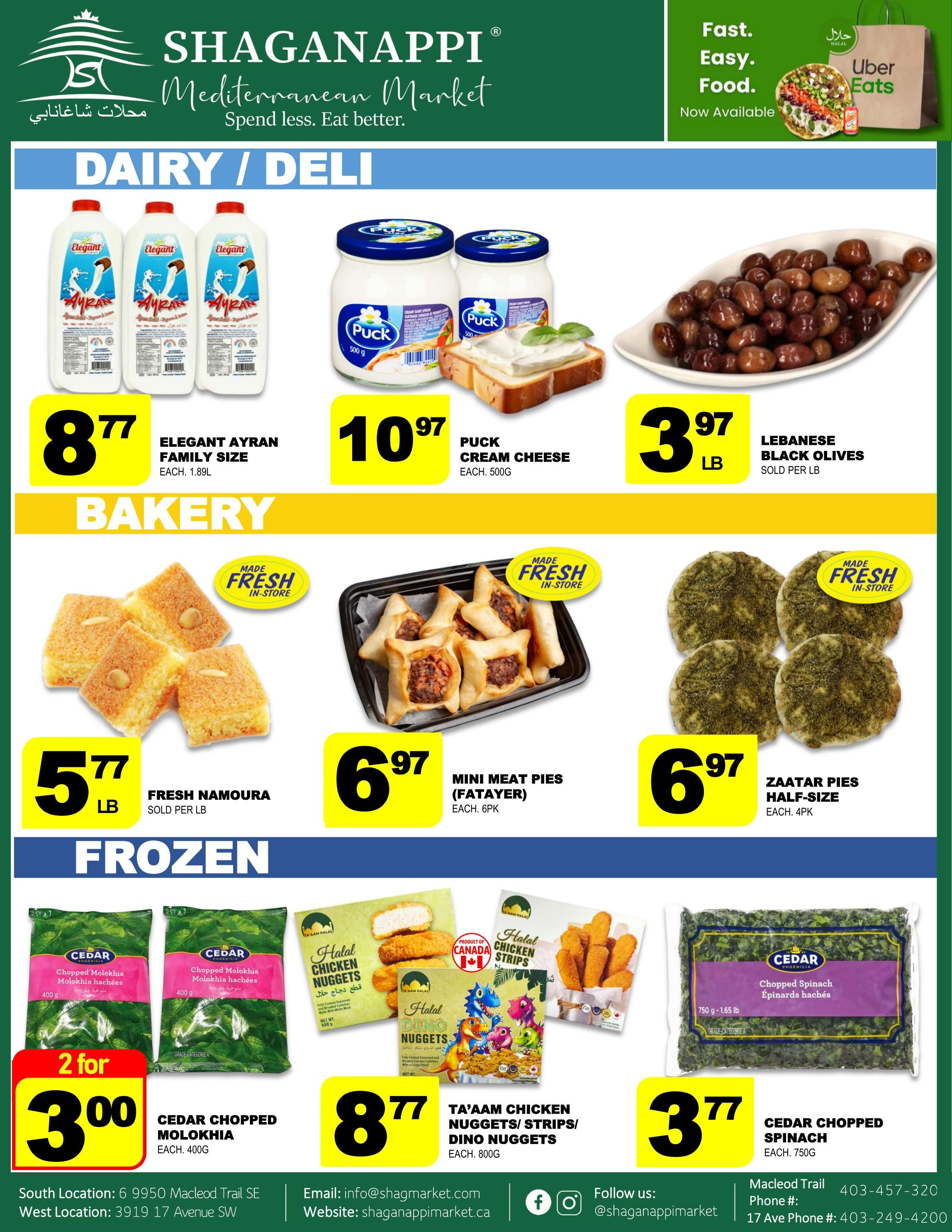 Shaganappi Mediterranean Market Flyer July 2 to 8