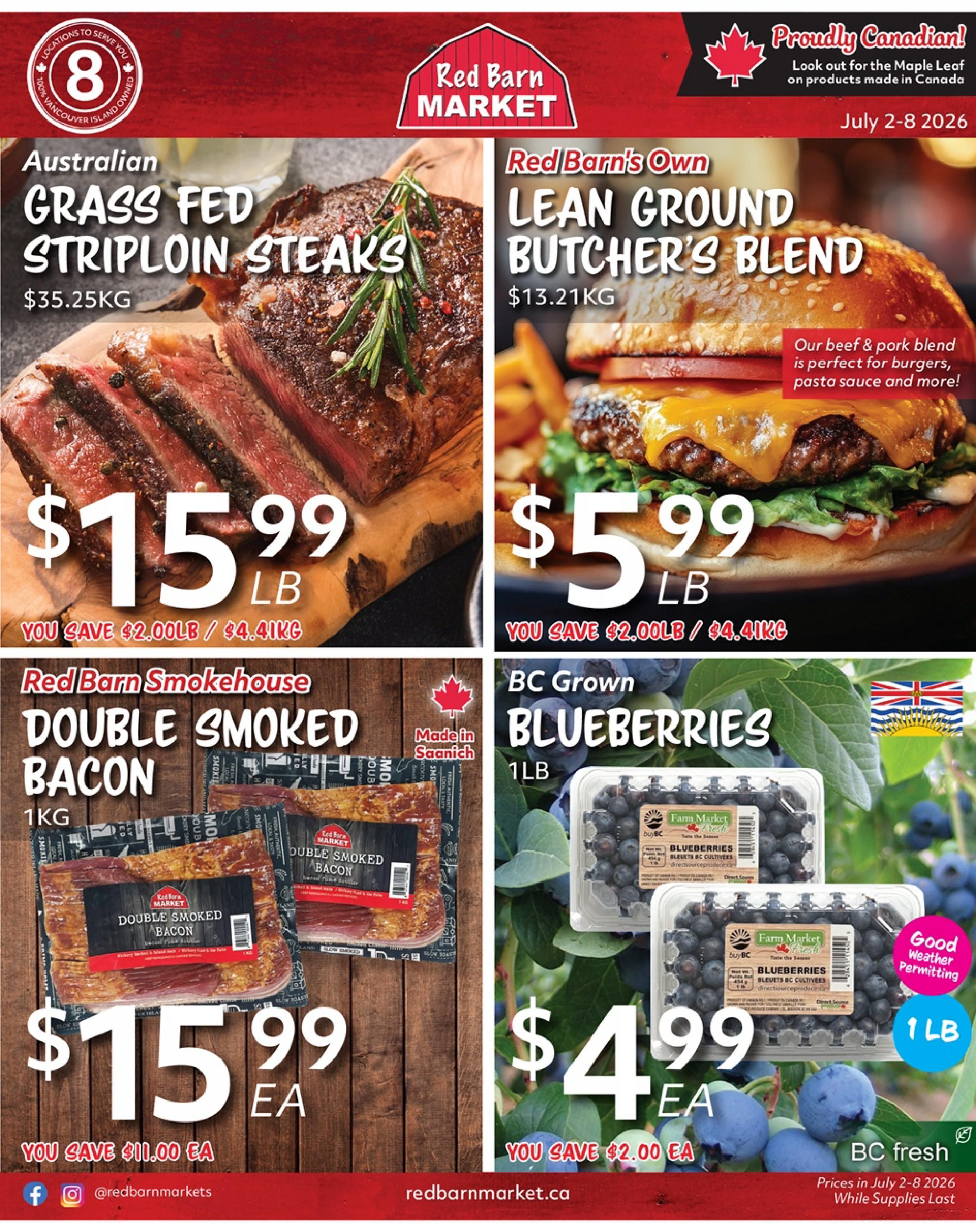 Red Barn Market Flyer July 2 to 8
