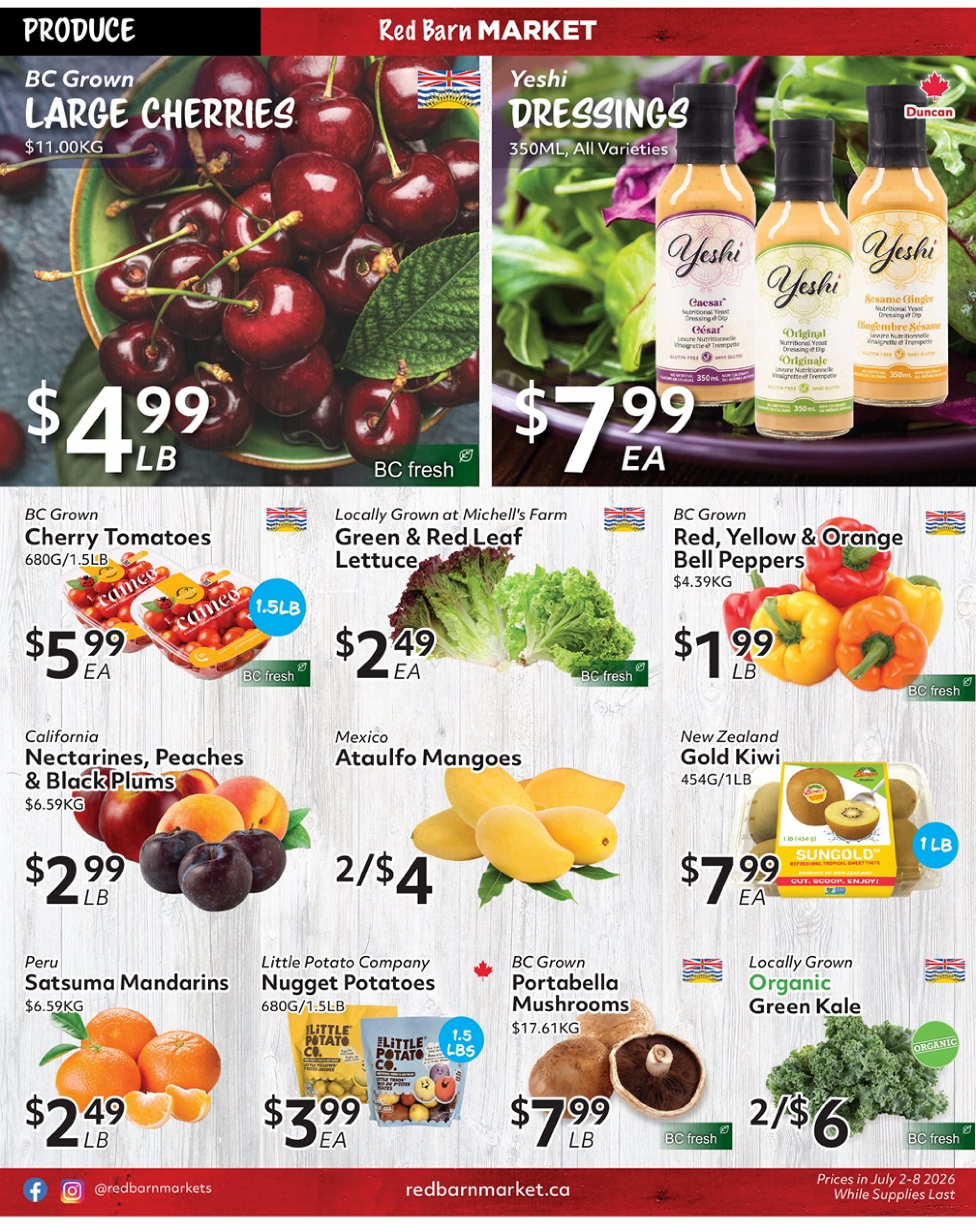 Red Barn Market Flyer July 2 to 8