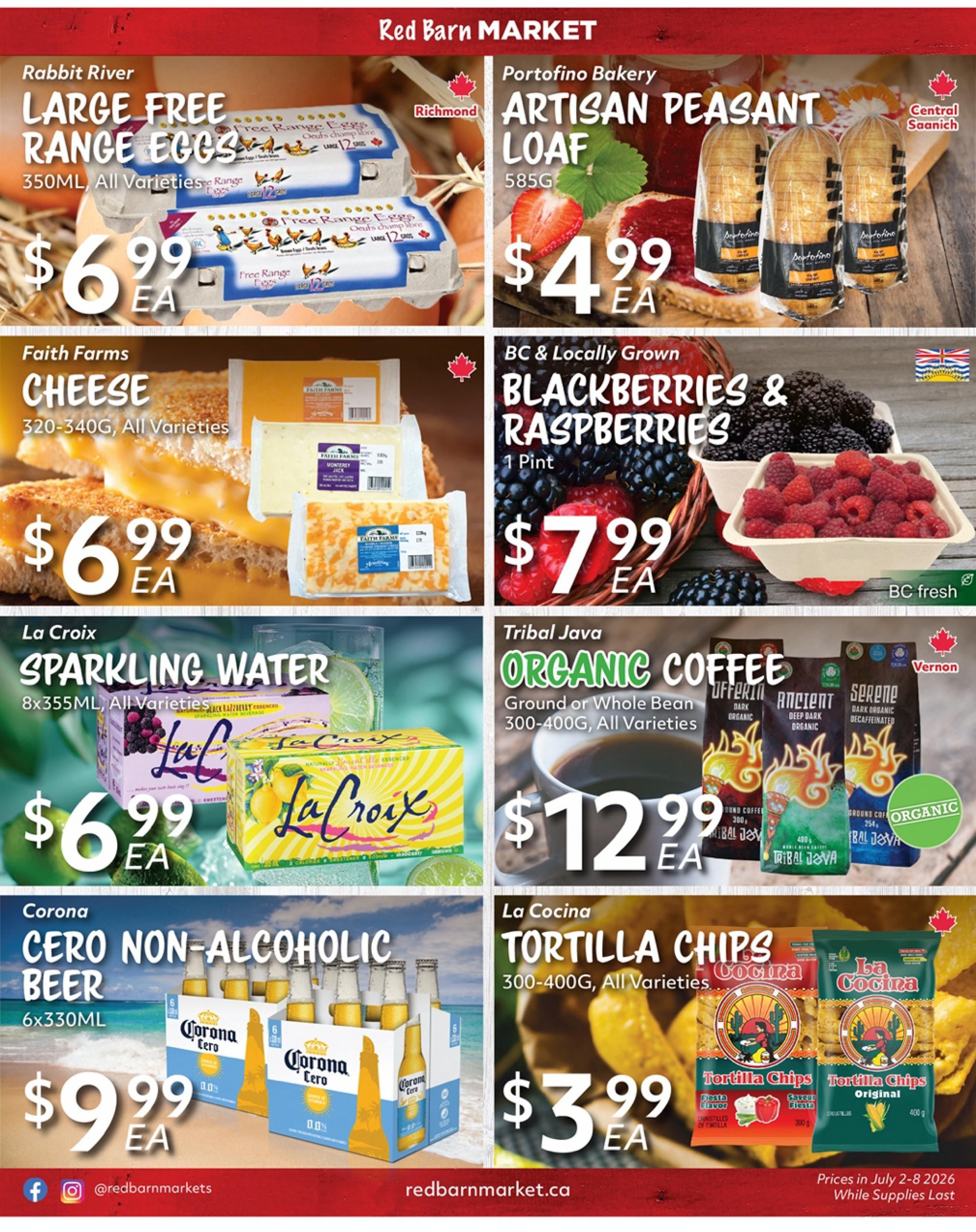 Red Barn Market Flyer July 2 to 8