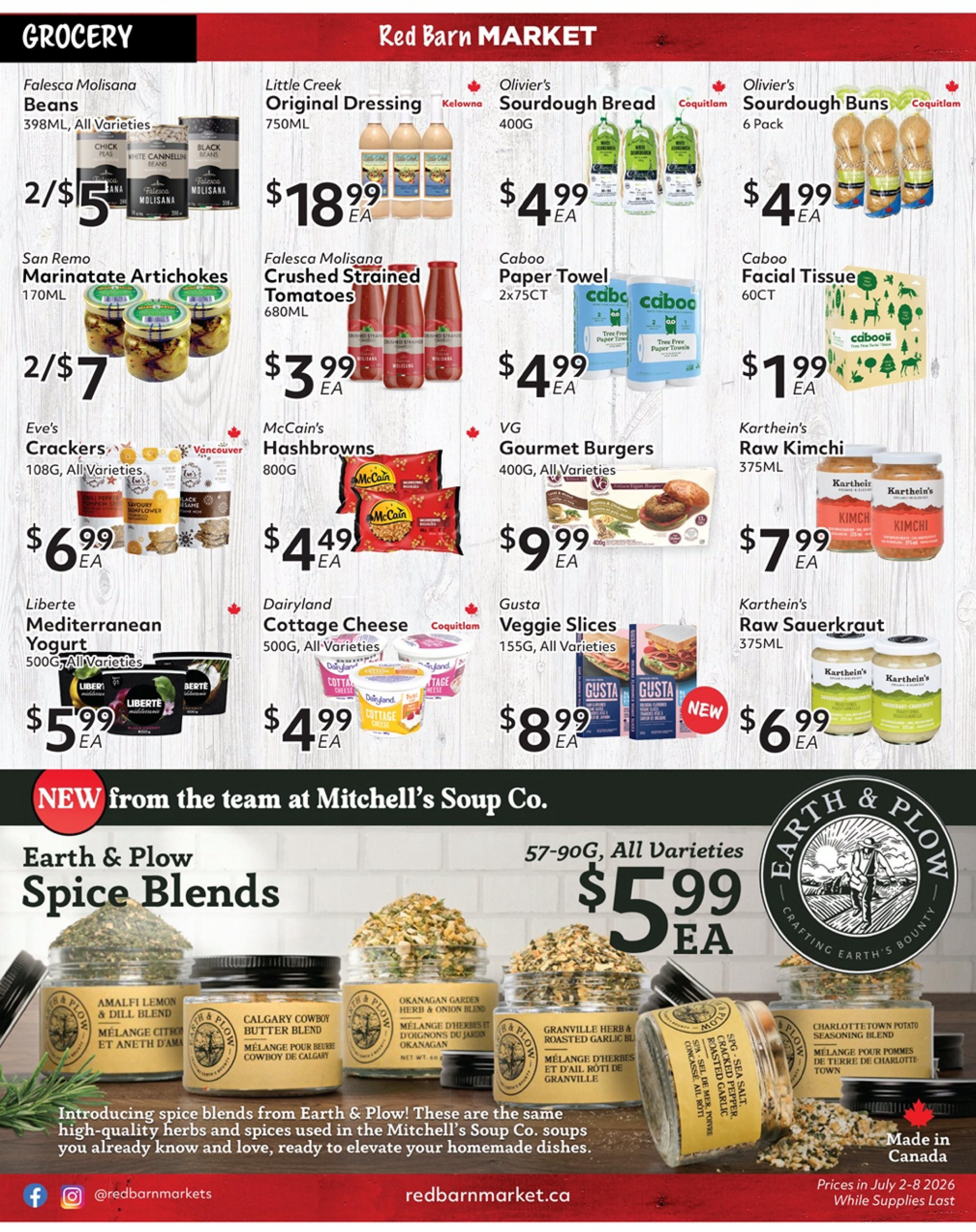 Red Barn Market Flyer July 2 to 8