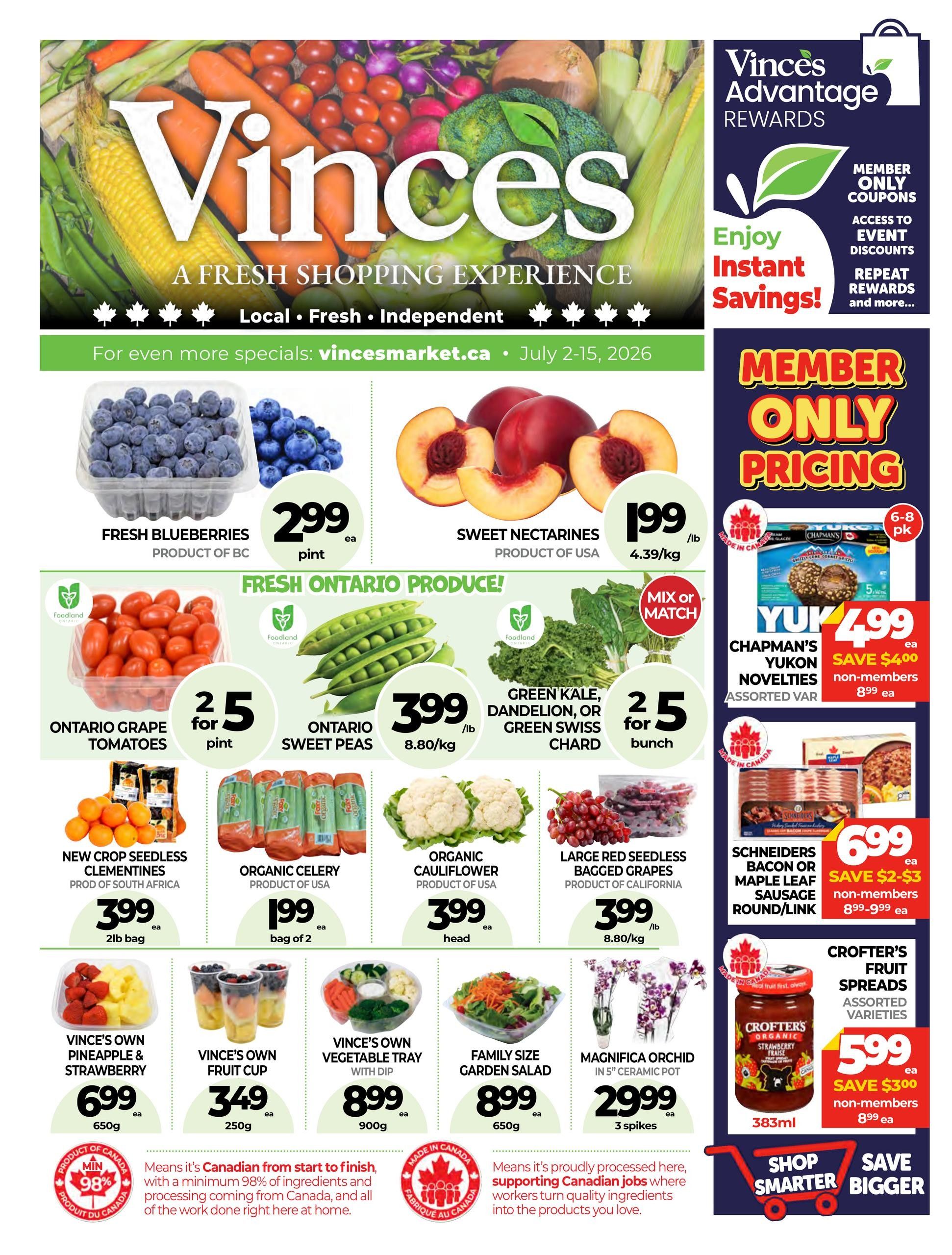 Vince's Market Flyer July 2 to 15
