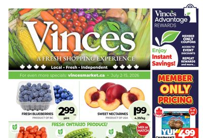 Vince's Market Flyer July 2 to 15
