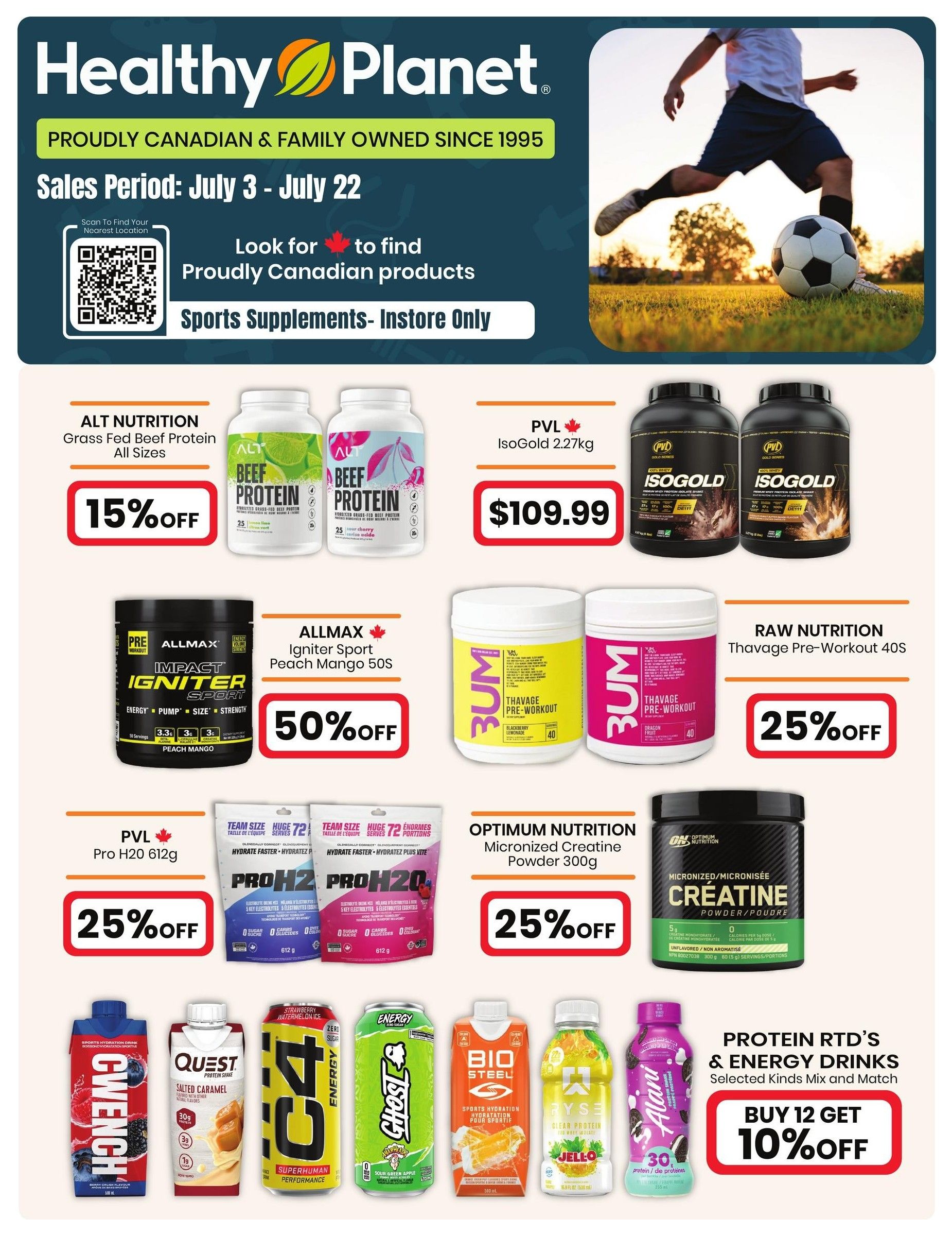 Healthy Planet Flyer July 3 to 22