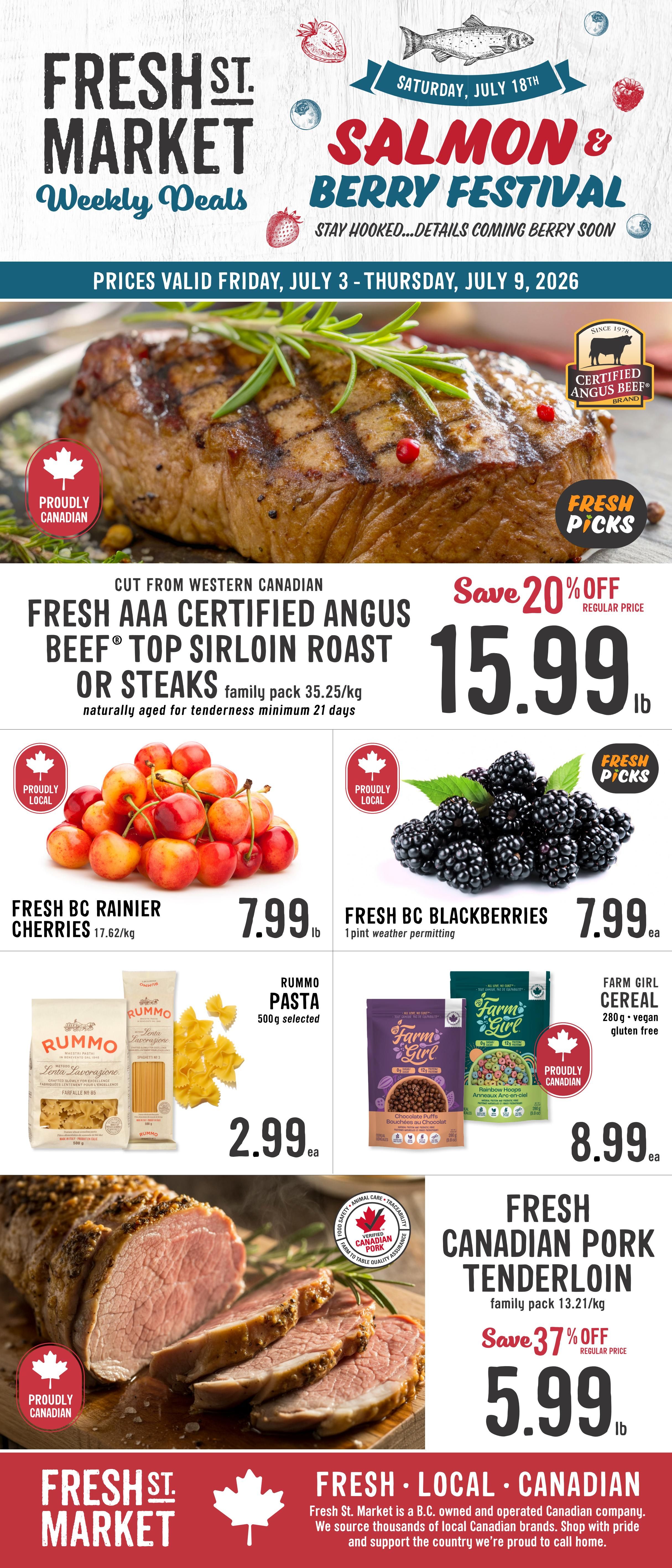 Fresh St. Market Flyer July 3 to 9