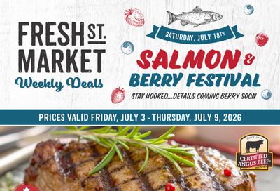 Fresh St. Market Flyer July 3 to 9