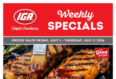IGA Stores of BC Flyer July 3 to 9