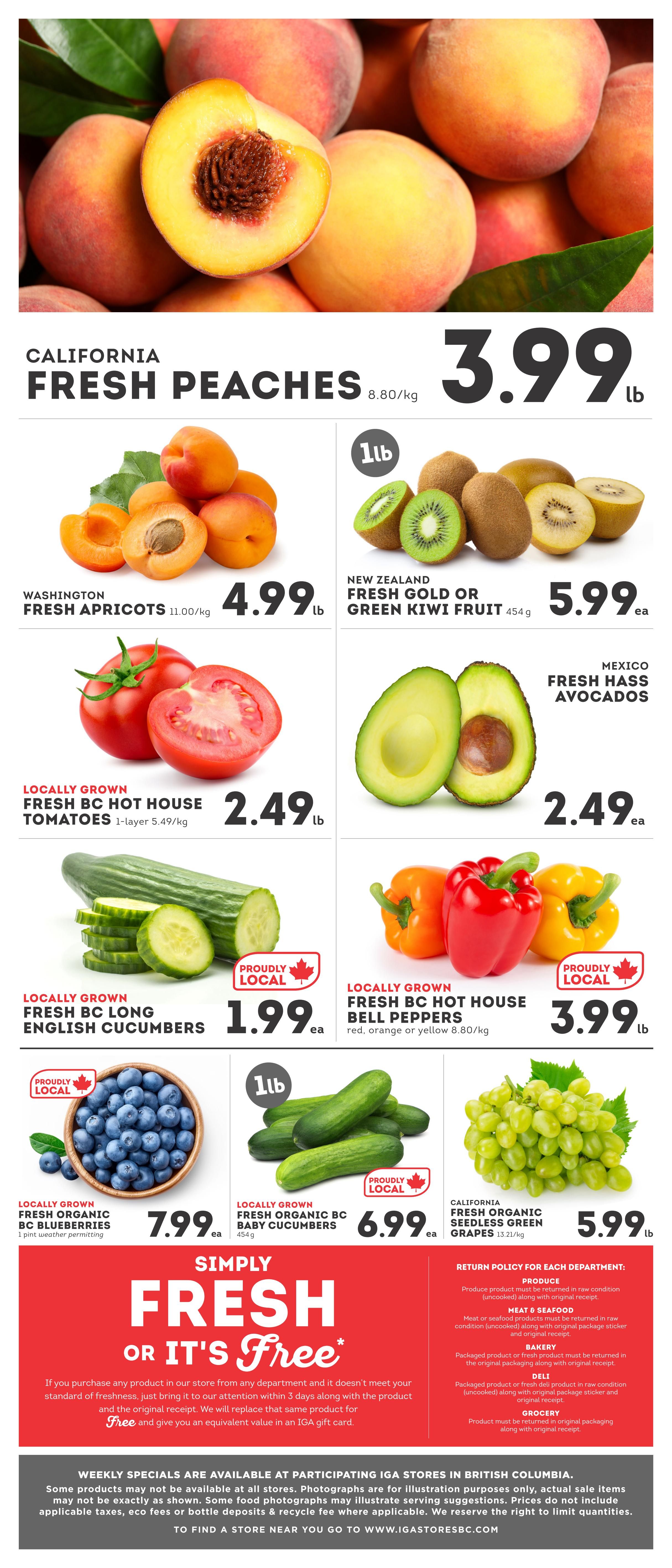IGA Stores of BC Flyer July 3 to 9