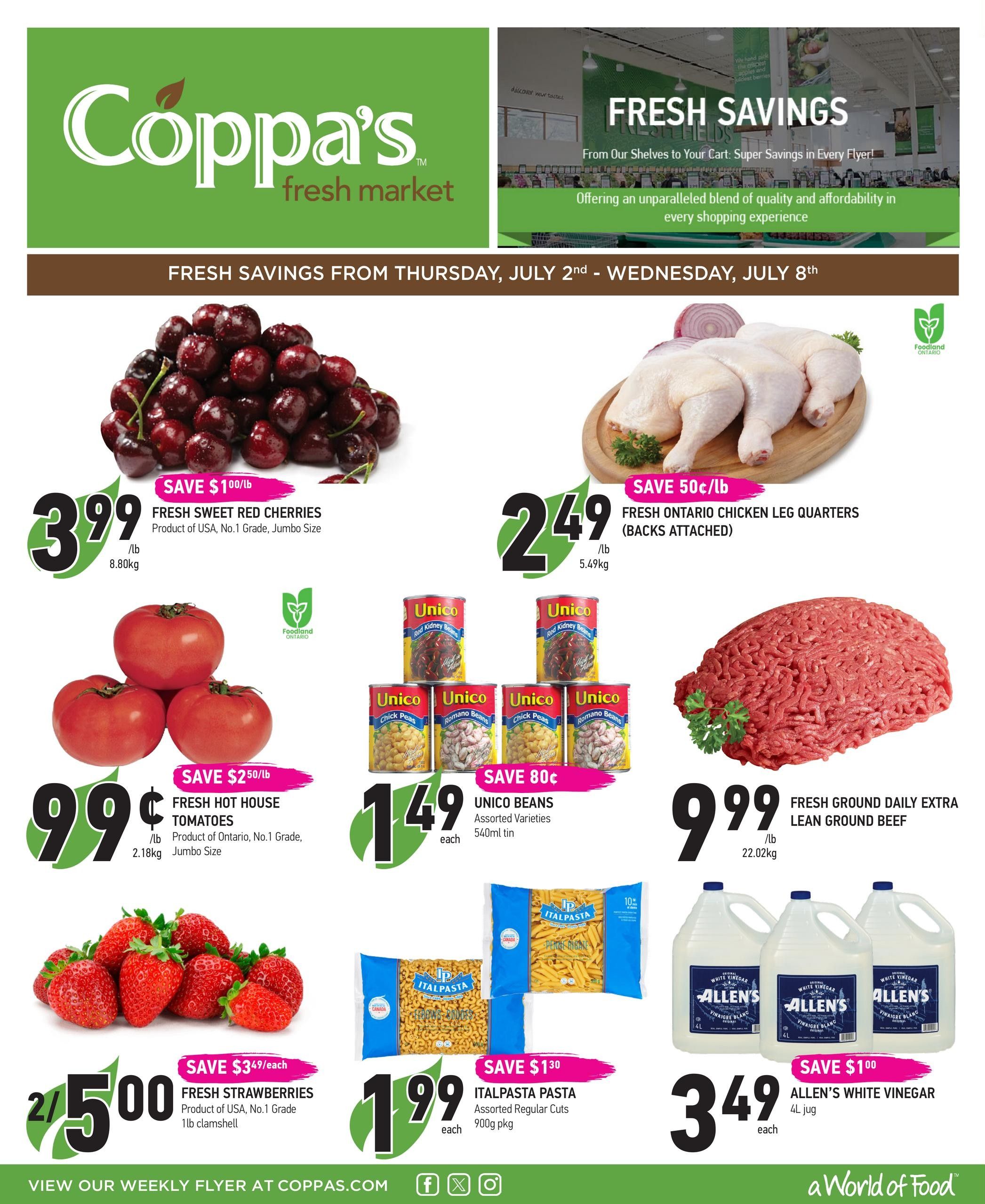 Coppa's Fresh Market Flyer July 2 to 8