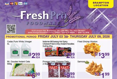 FreshPro Foodmart (Brampton) Flyer July 3 to 9