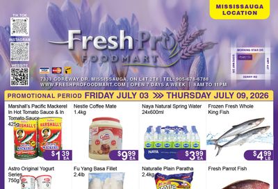 FreshPro Foodmart (Mississauga) Flyer July 3 to 9