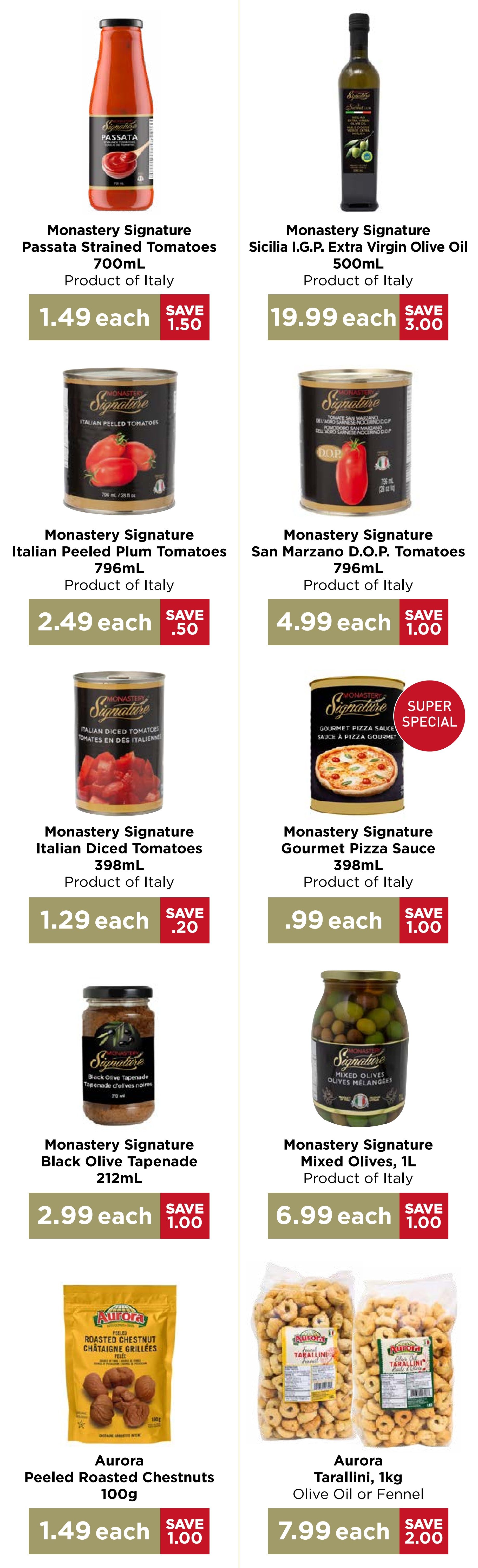Monastery Bakery Flyer July 1 to 15