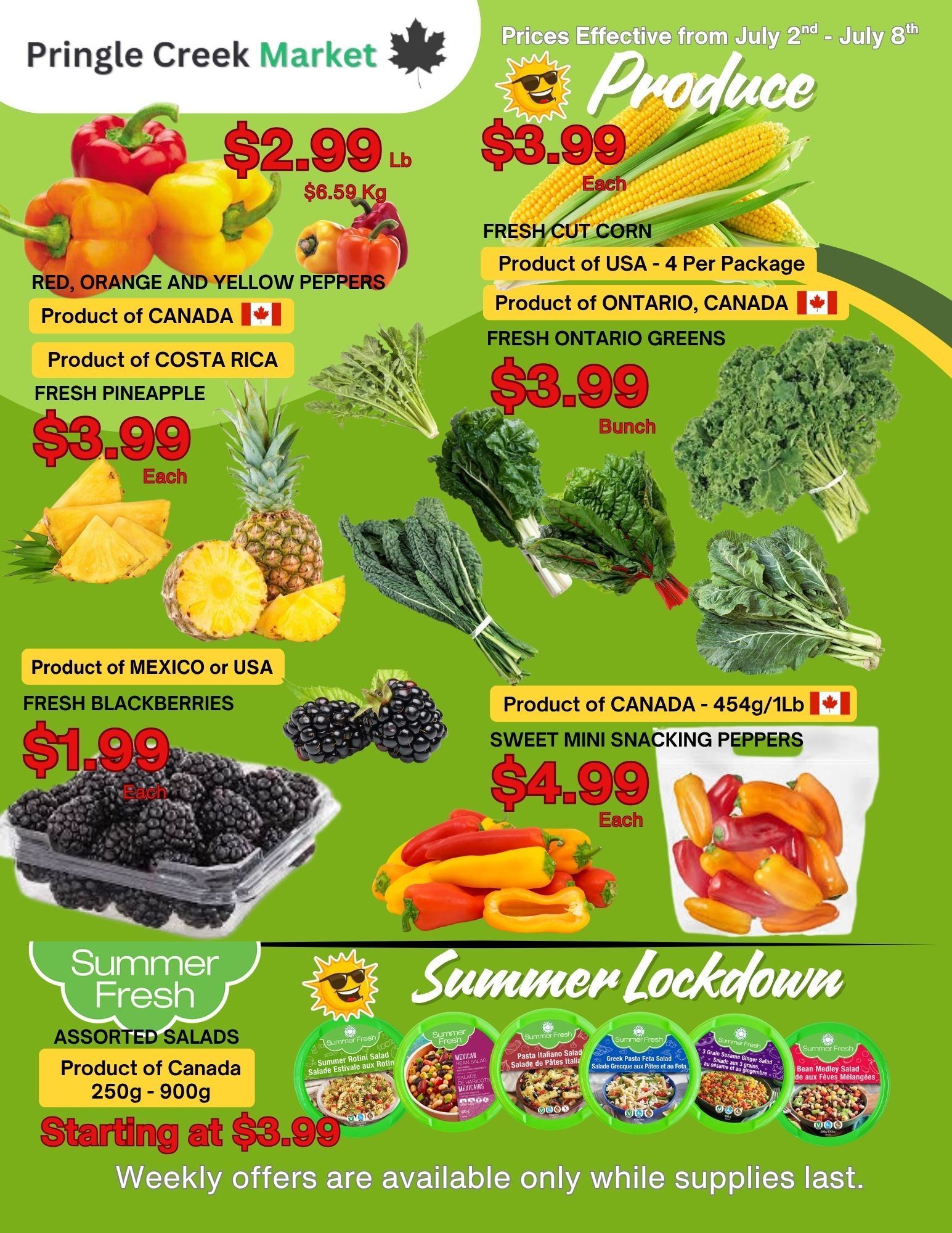 Pringle Creek Market Flyer July 2 to 8