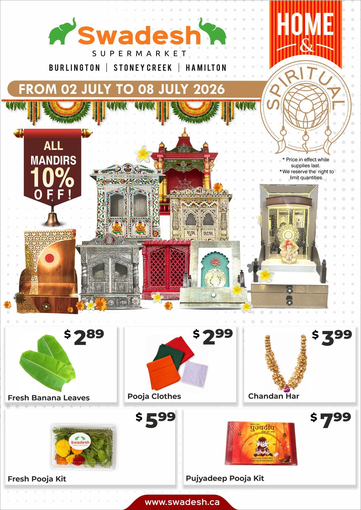 Swadesh Supermarket Flyer July 2 to 8