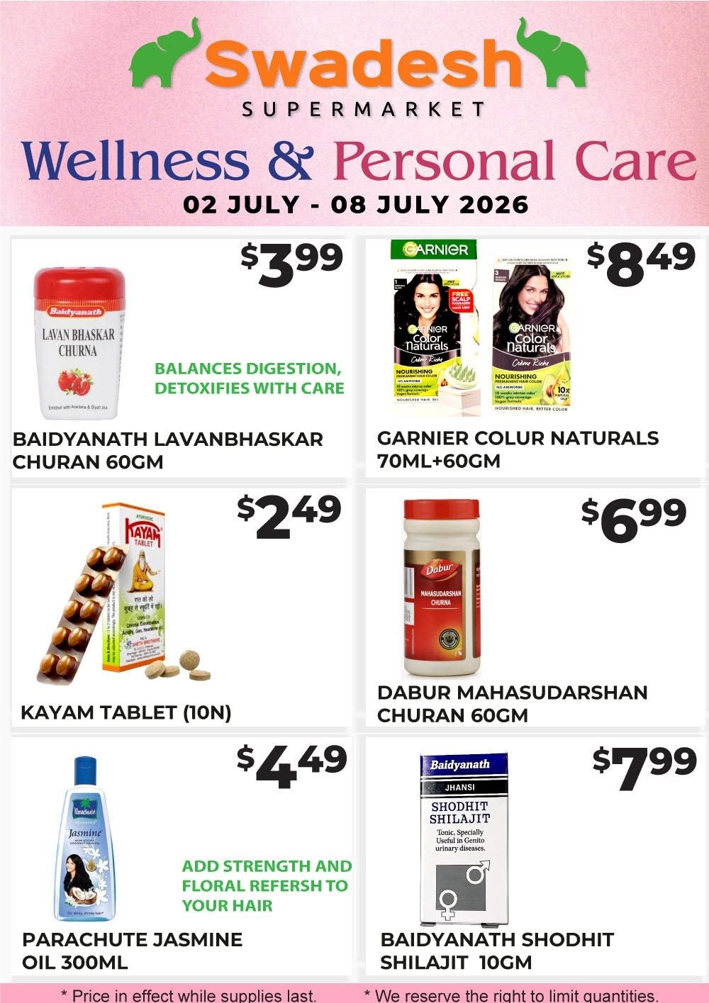 Swadesh Supermarket Flyer July 2 to 8