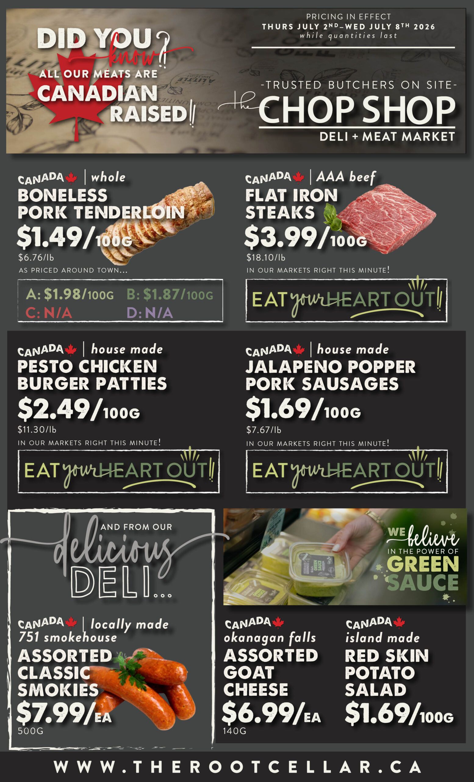The Root Cellar Flyer July 2 to 8