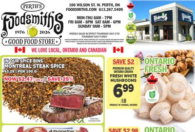Foodsmiths Flyer July 2 to 9