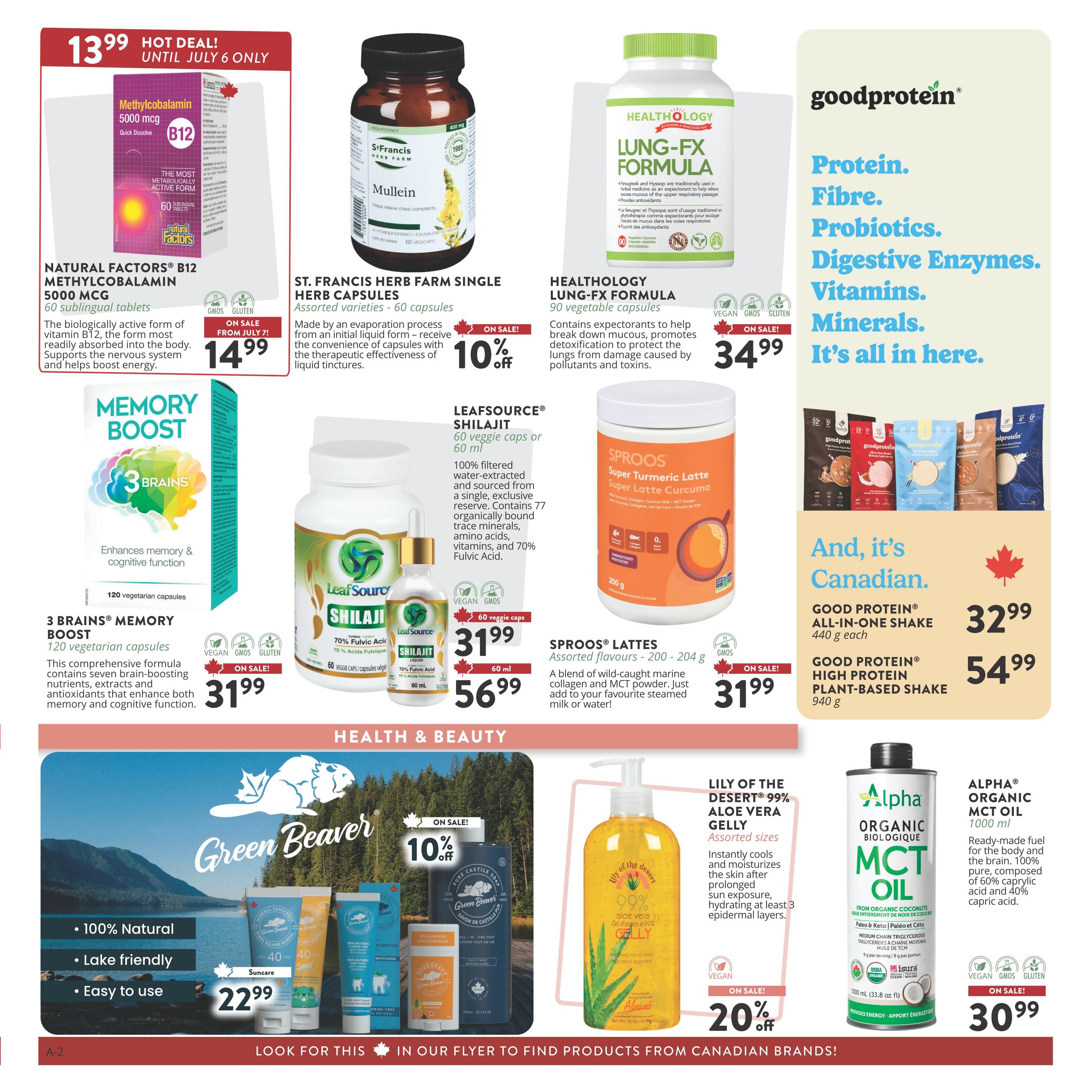 Foodsmiths Health First Flyer July 1 to 31