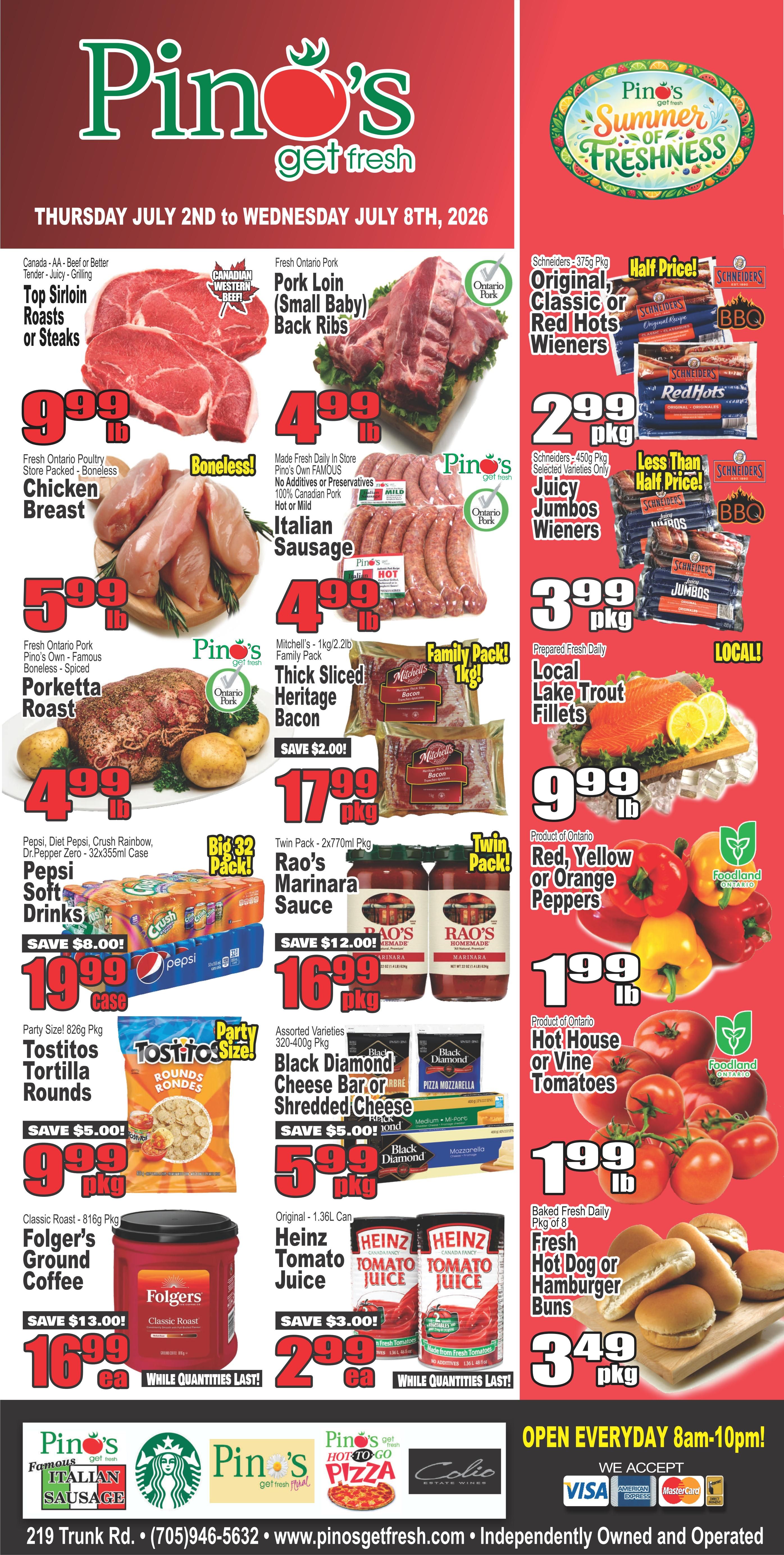 Pino's Flyer July 2 to 8