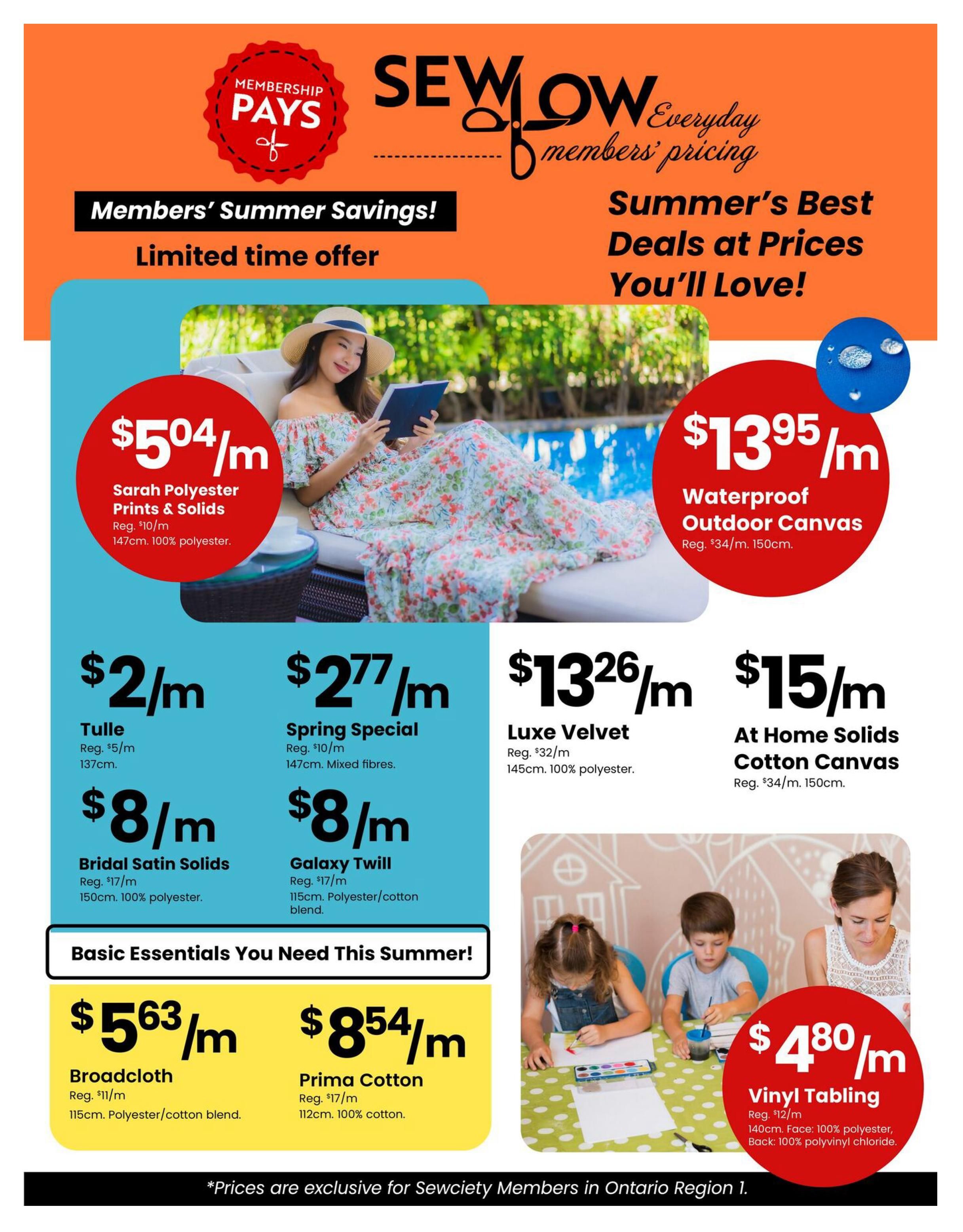 Fabricland (ON) Flyer July 2 to 31