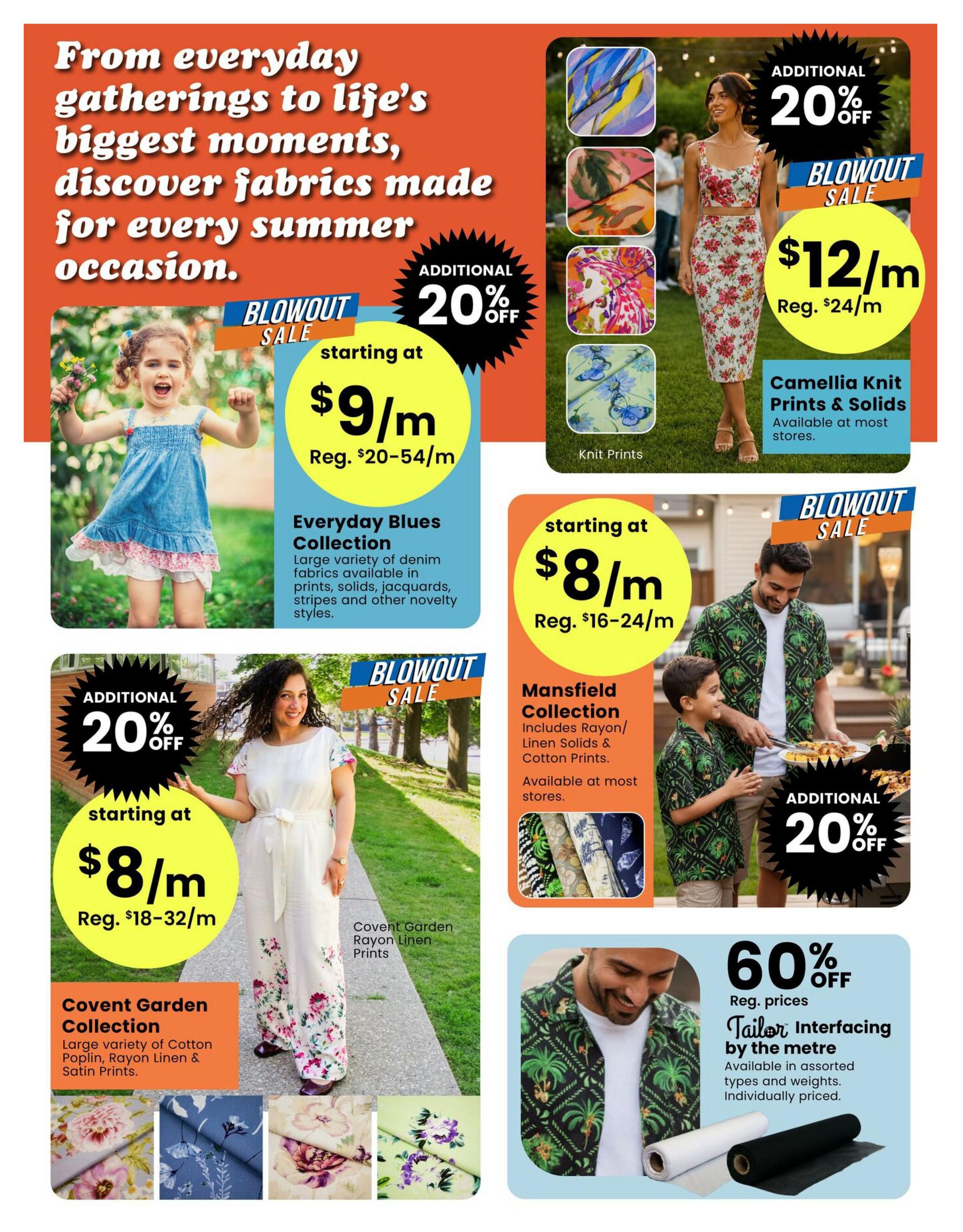 Fabricland (ON) Flyer July 2 to 31