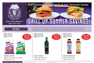 The Big Carrot Flyer July 1 to 31