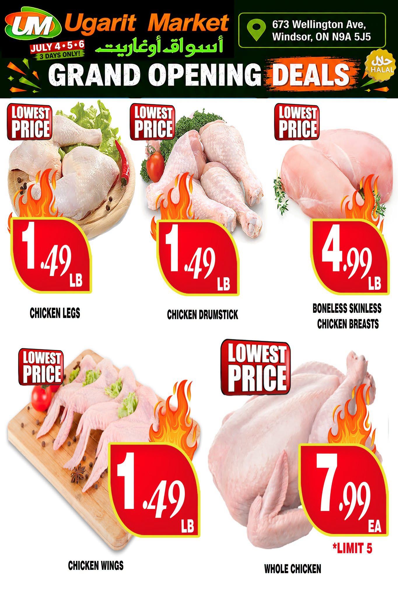 Ugarit Market Flyer July 4 to 6