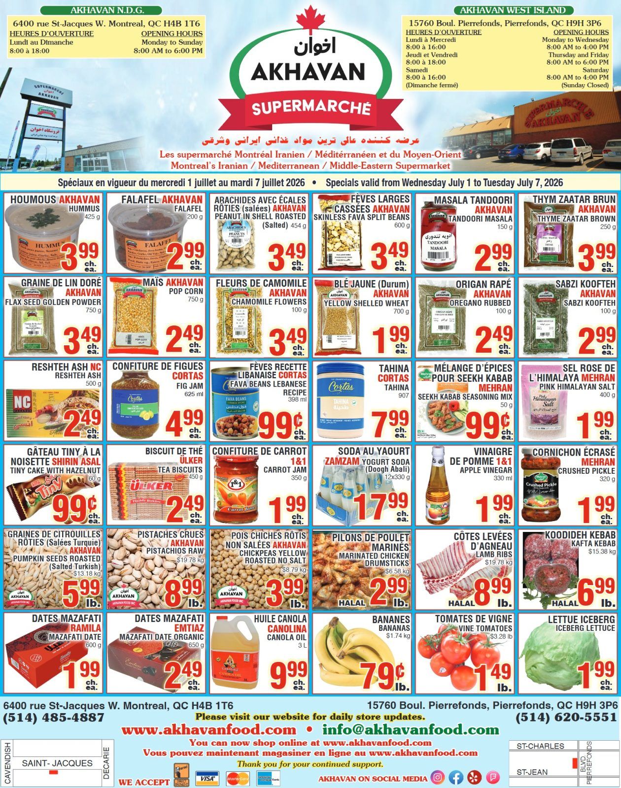 Akhavan Supermarche Flyer July 1 to 7